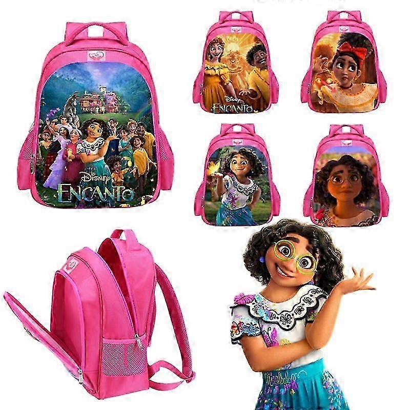 25-26 Encanto Mirabel Girls Backpack School Sac à bandoulière Sac à bandoulière Sac à livres Cadeaux pour enfants