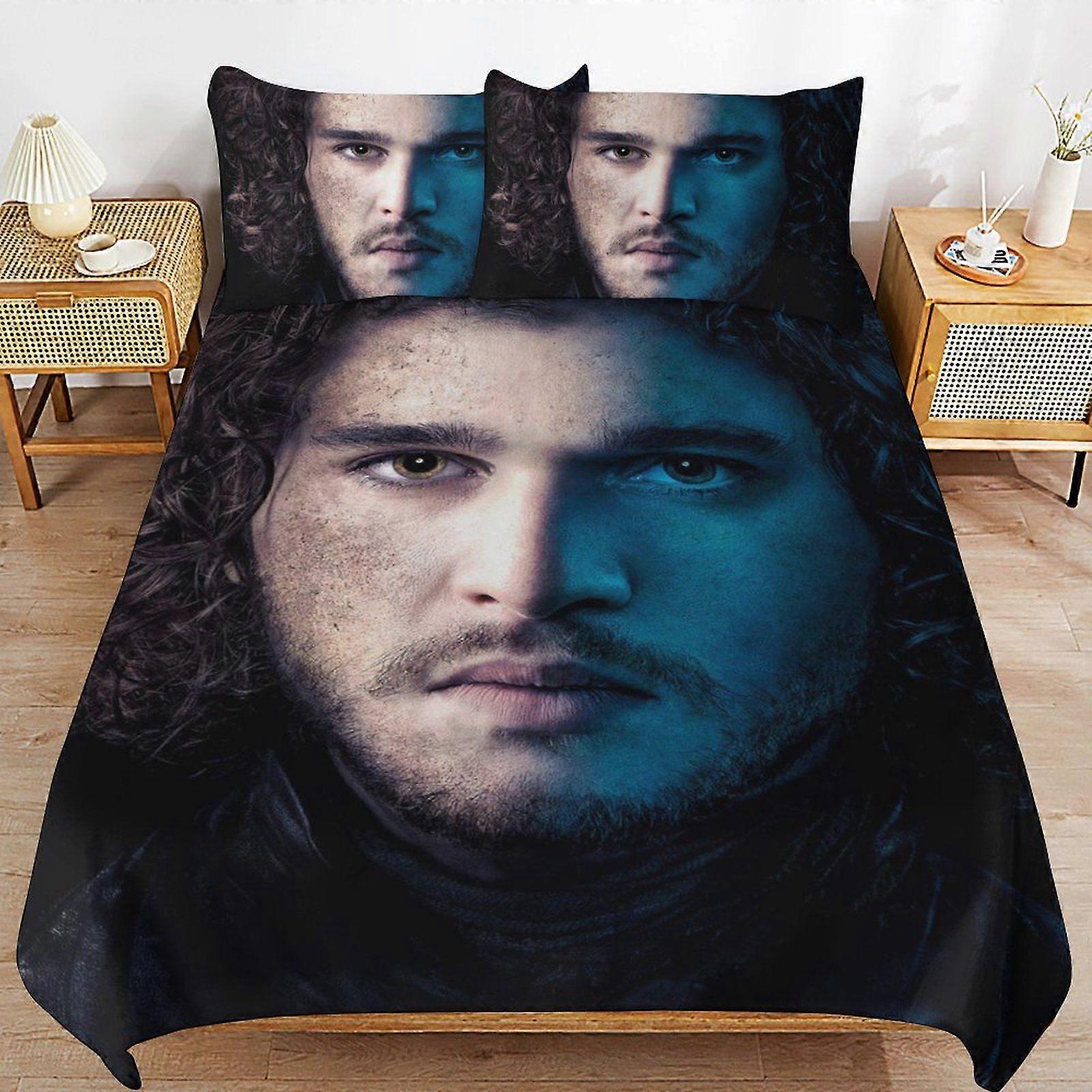 u224 Game of Thrones Practical Zip Design Smooth Touch Soft Finish Long Use Duvet Cover Sets for Everyday Rest n224