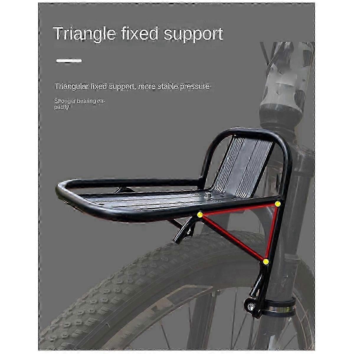 Alloy Front Fork Rack with Bicycle Front Rack and Basket Bracket for Mountain Bikes