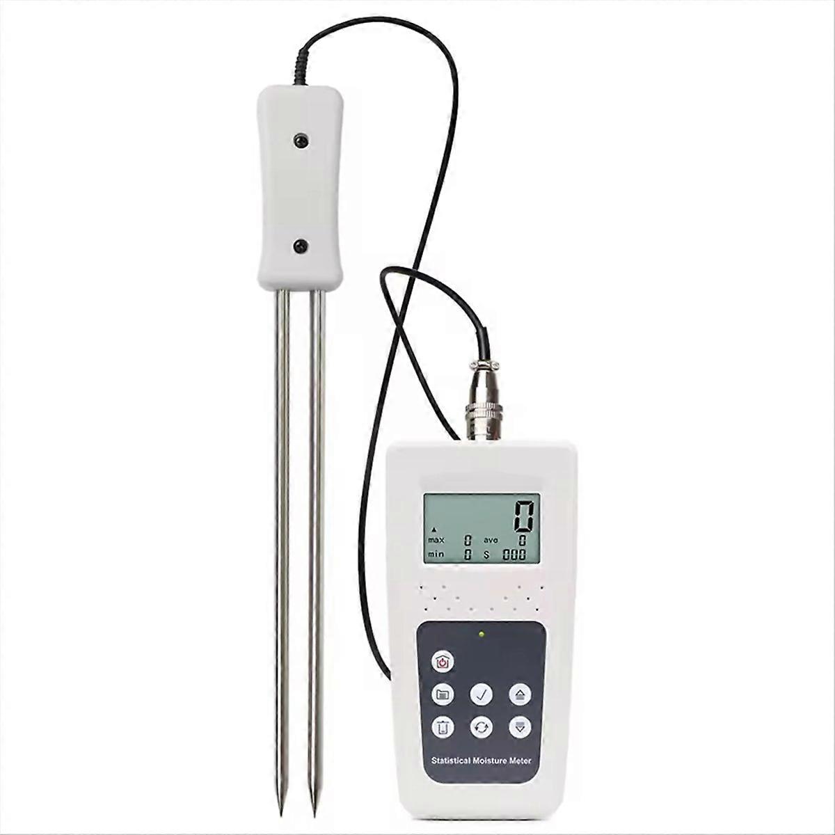 Hay Moisture Meter LCD Display Compressed Hay Straw Measuring Tool