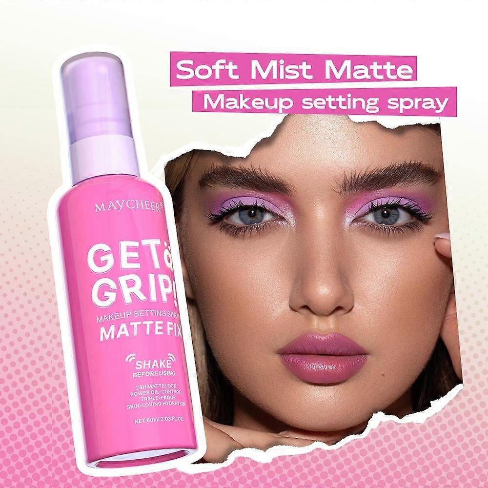 Setting Spray för långvarig makeup, återfuktande ansiktsvätska, matt, icke-klibbig finish, setting spray för oljekontroll, kosmetika