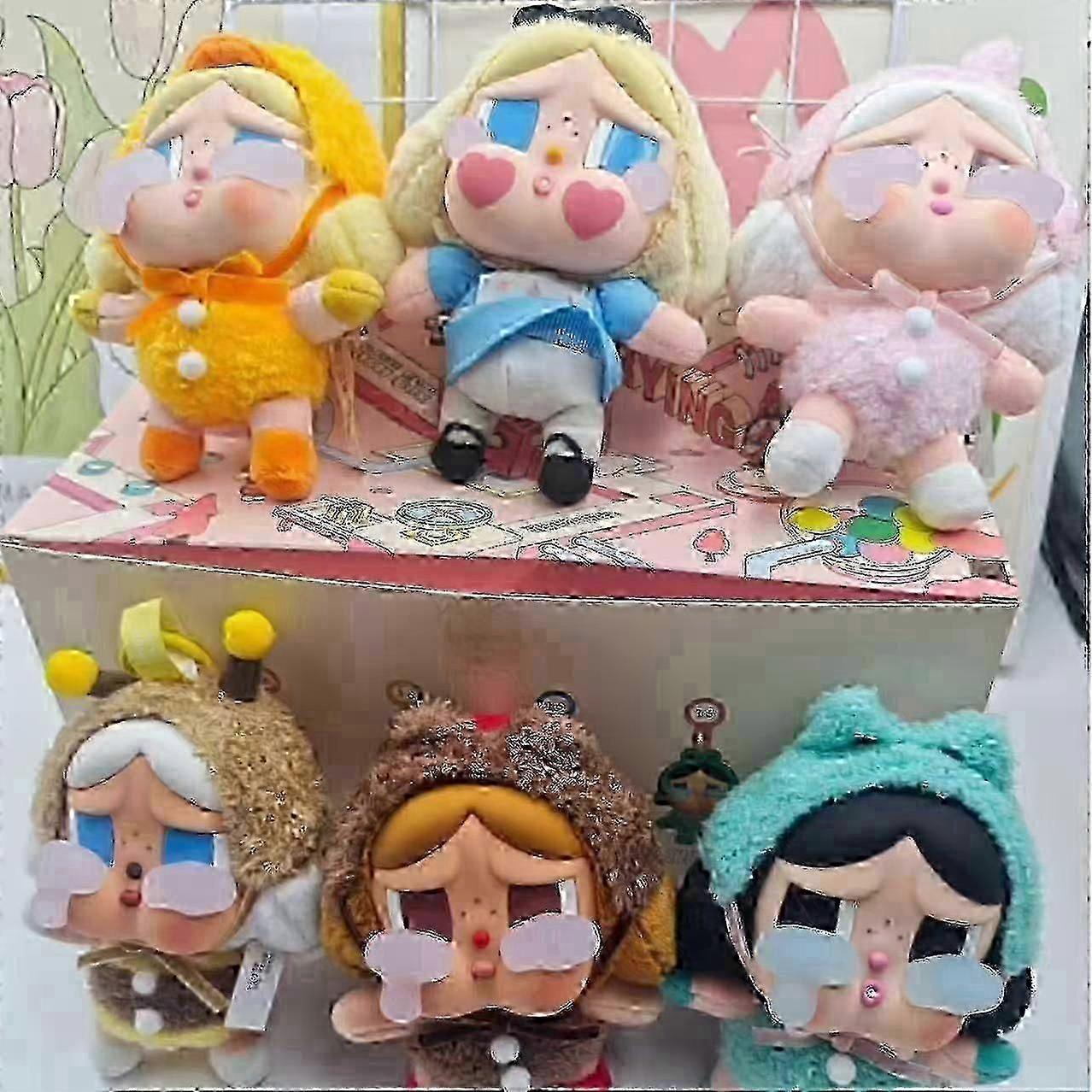 1pack crybaby blind box nyckelring presenter för barn