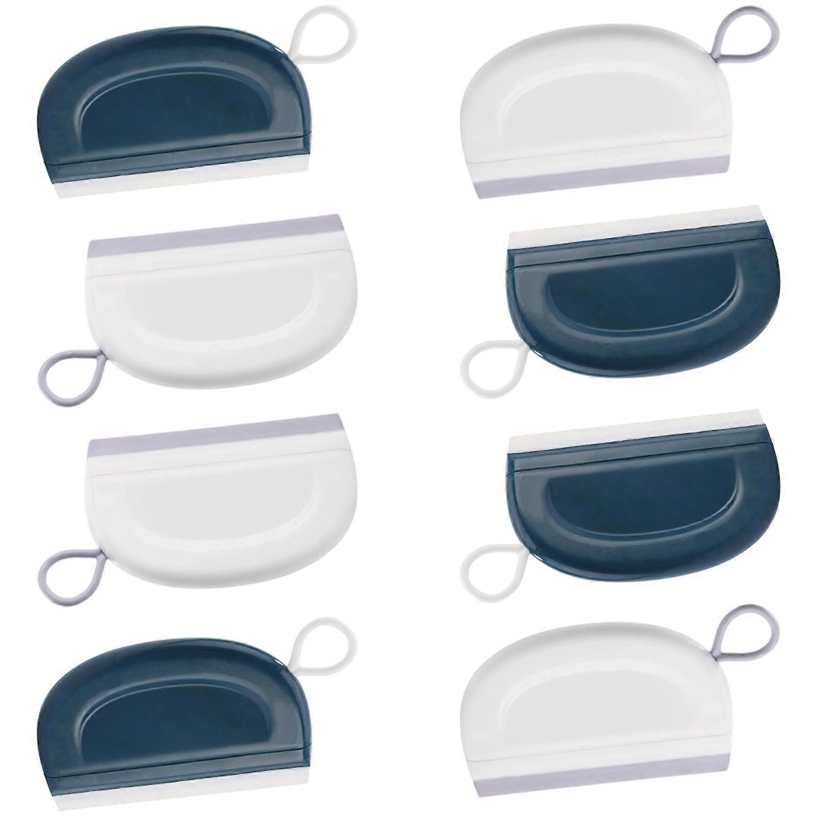 Space Saving Glass Cleaner Tool Scratch Resistant Silicone Edge Hygienic Solution For Mirrors Window Shower Screens Multicolor