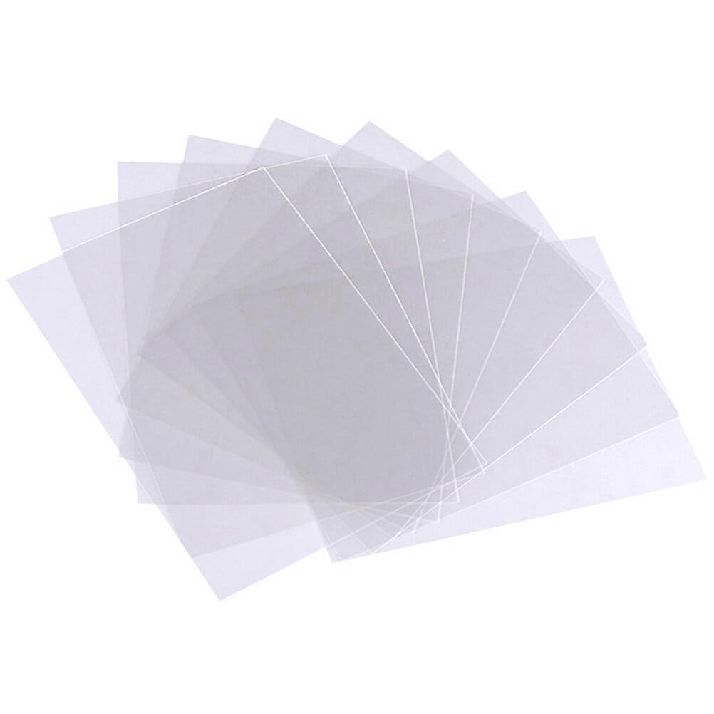 12PCS Transparent Plastic Films PET Sheets Convenient Insulating Strips for Home Window (A4 Size)