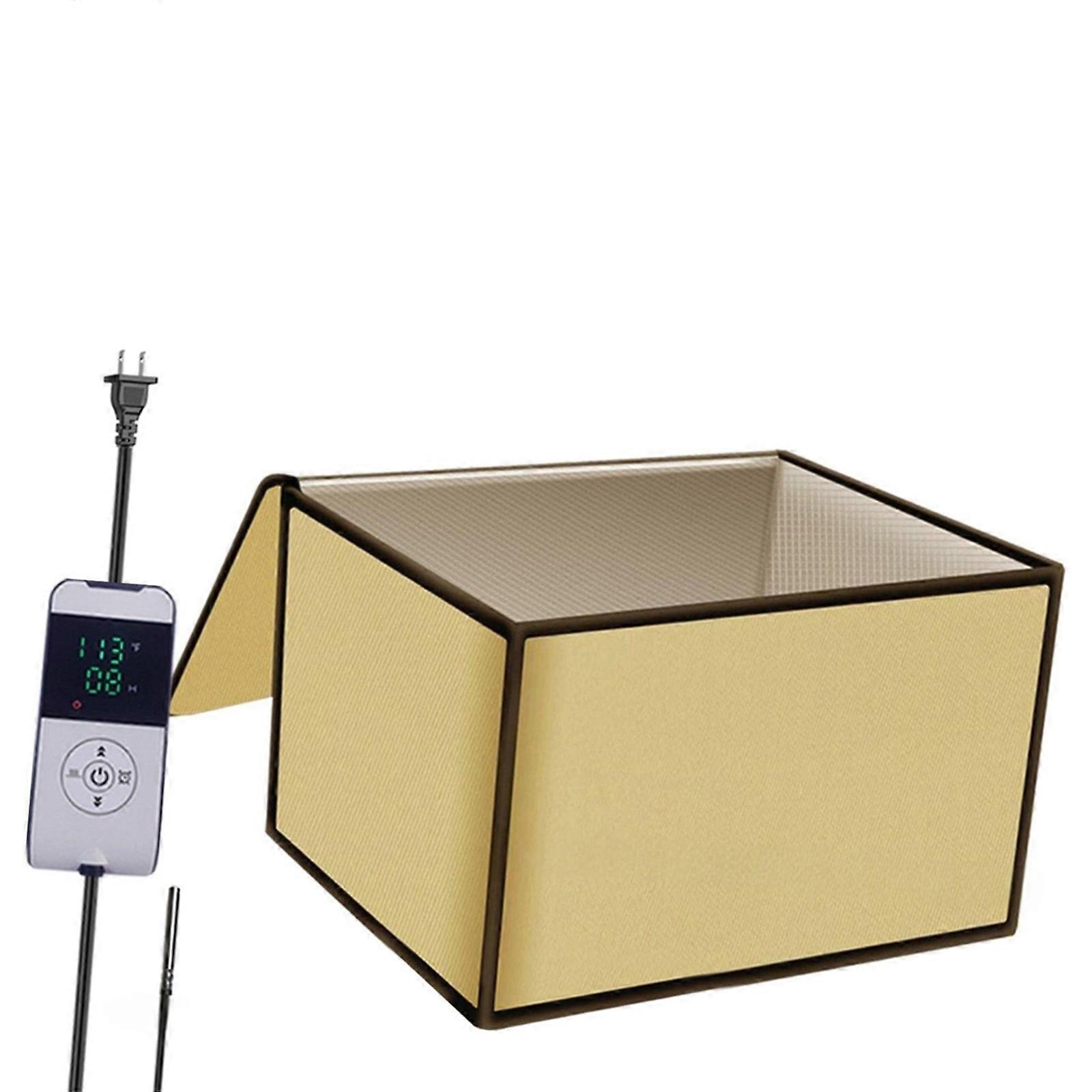 Foldable Bread Proofing Box with Heater Temperature & Timer Control Folding Zippered Dough Proofer Warming Box for Bread Multicolor