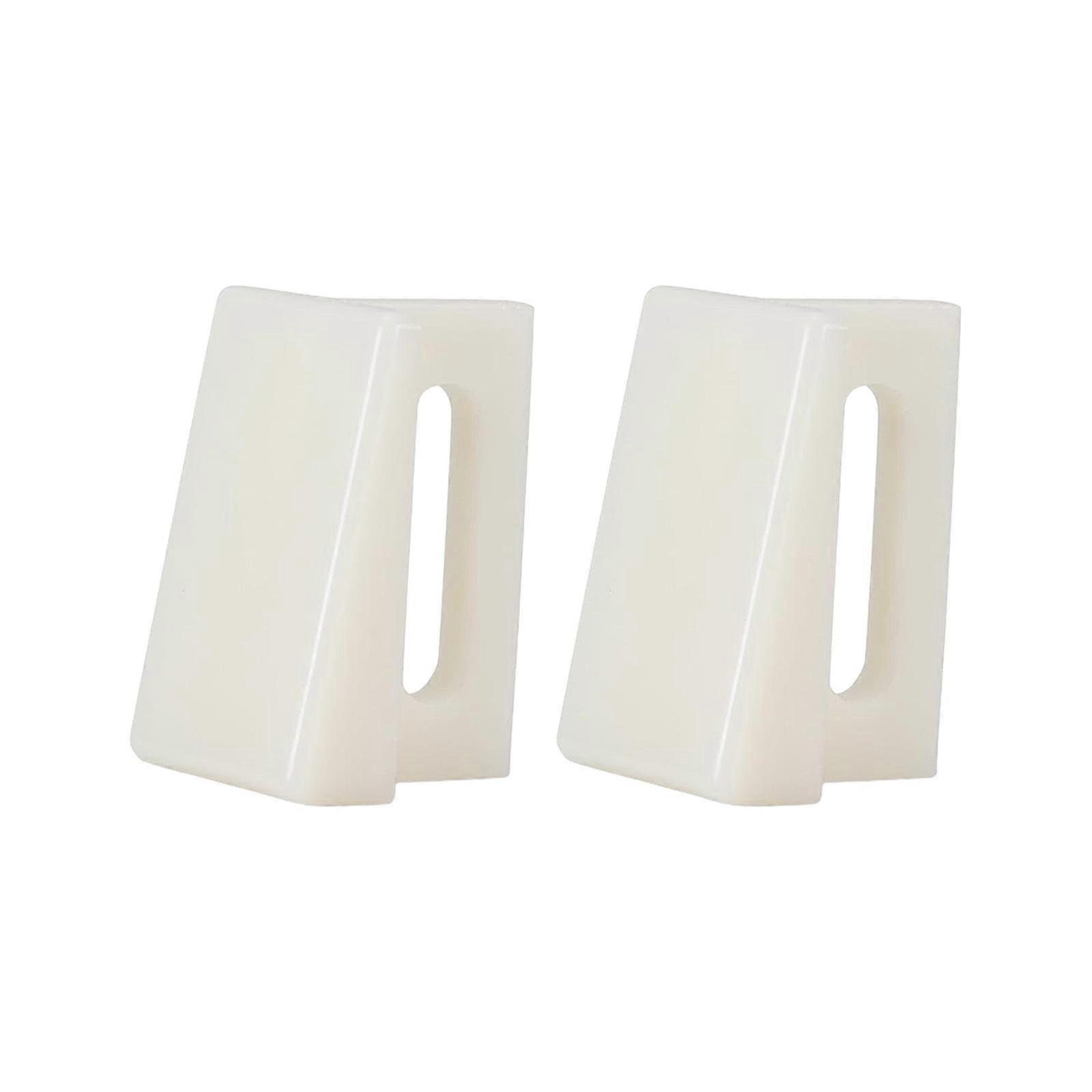 Pocket Door Bottom Guides Slotted Holes for Horizontal Adjustment Compatible for Carpet Floor 10Piece Replacement Multicolor