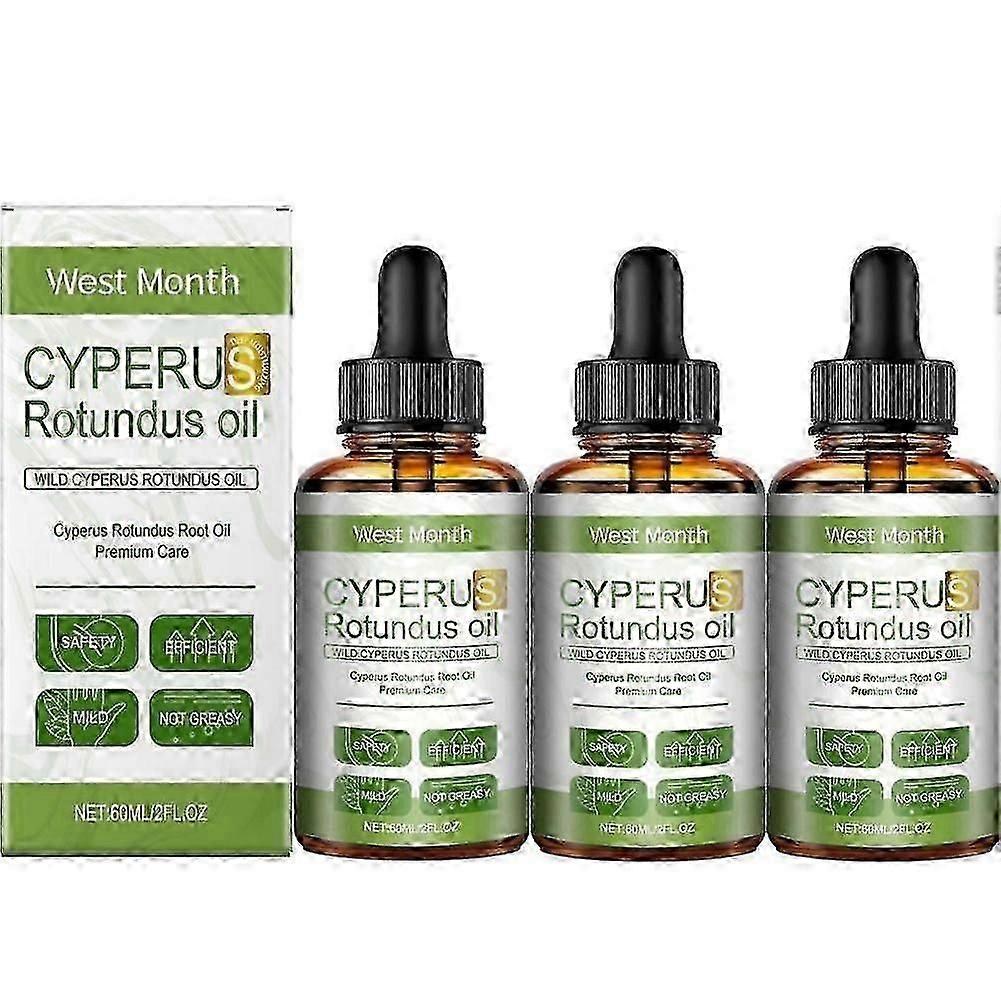 Ulei Cyperus Rotundus pentru îndepărtarea părului, ulei natural de Cipru 60ml, reduce creșterea părului, calmează pielea, ideal pentru bărbați femei