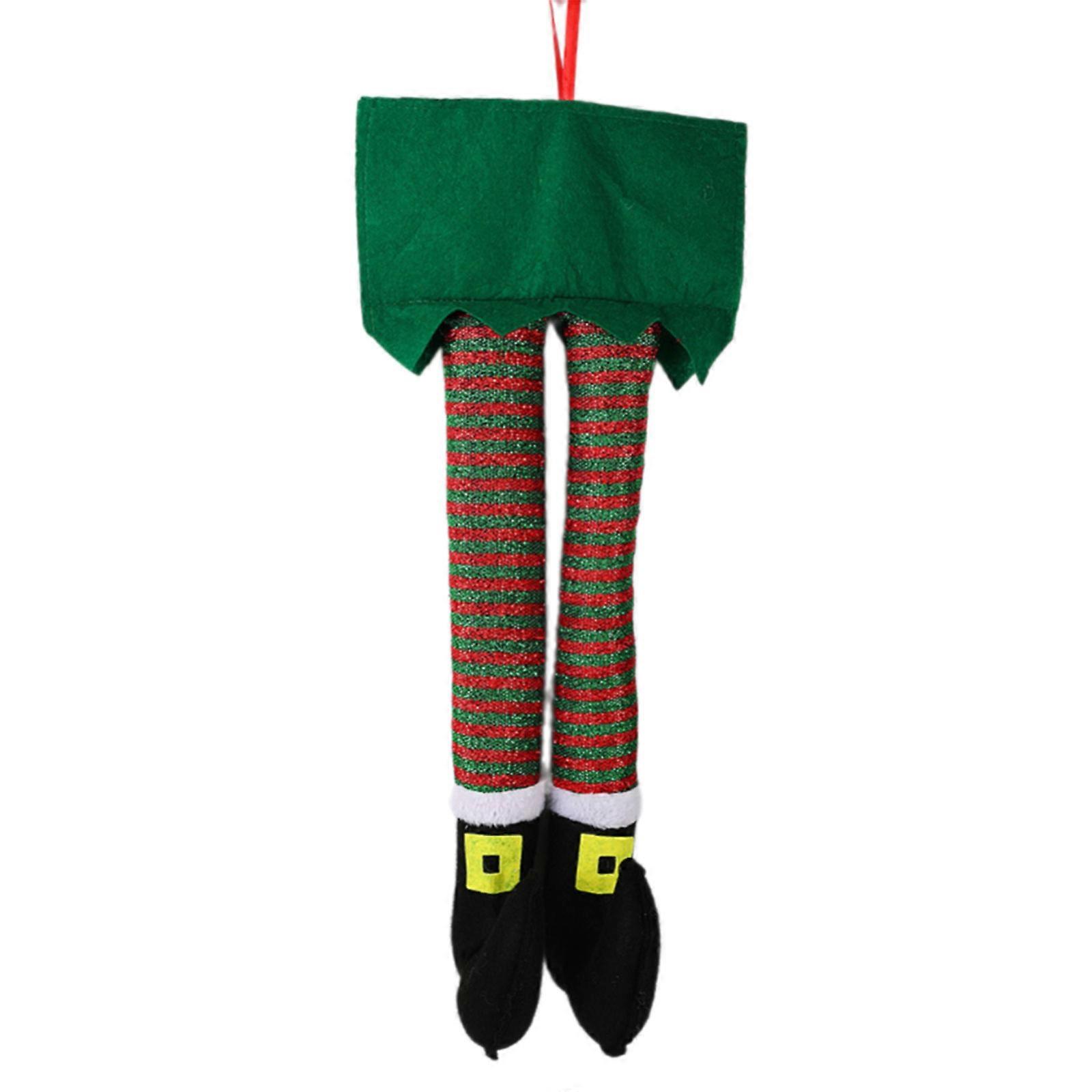 Reusable Christmas Elf Legs Decors With Ergonomic Design For Fast Installation On Gifts Trees Vehicles  Style 6