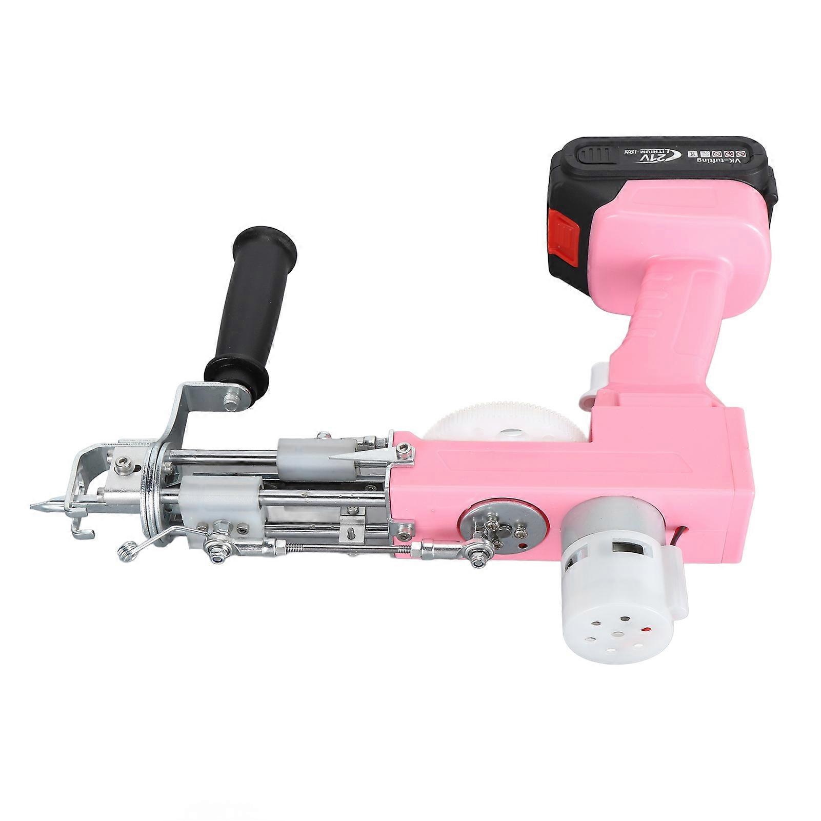 Rug Tufting Gun Set 2 in 1 Multifunctional Cordless Electric Rug Gun Machine Kit 100‑240V US Plug