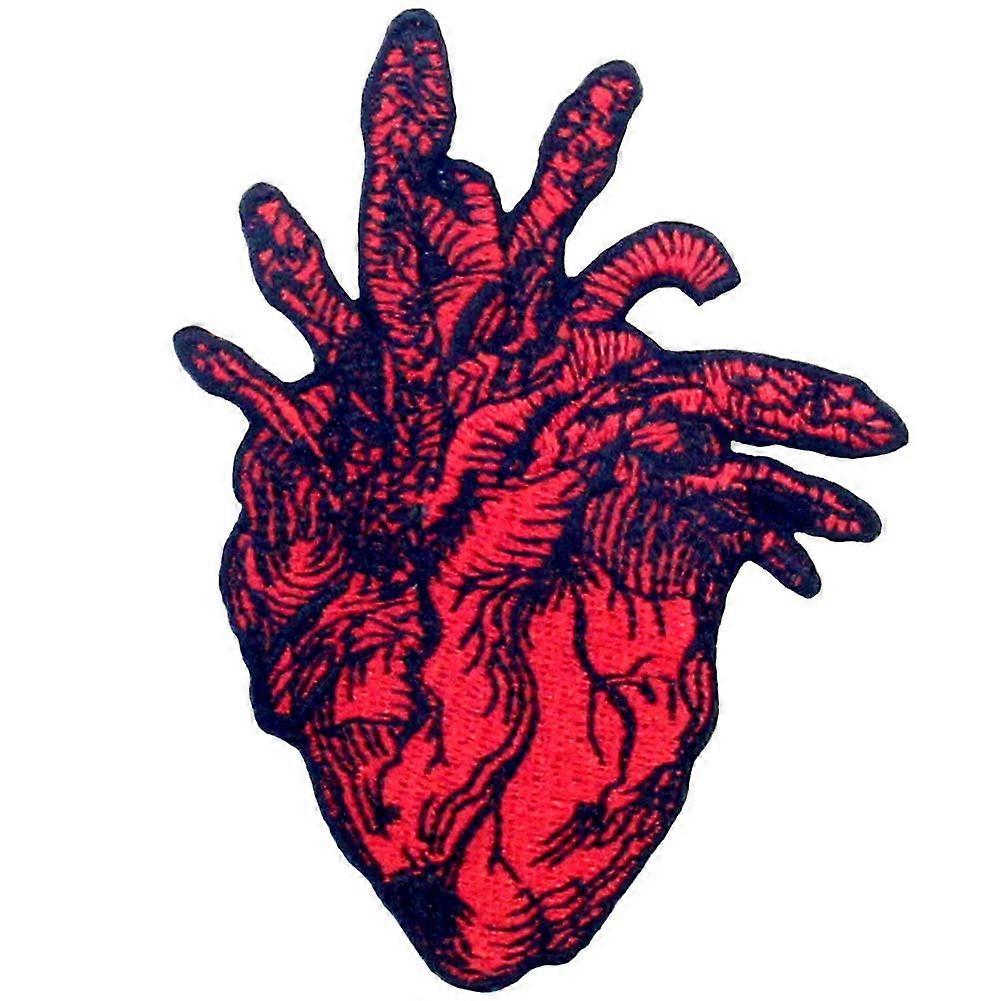 Snake and Heart Embroidered Patch Iron On or Sew On Badge for Jackets Jeans Backpacks