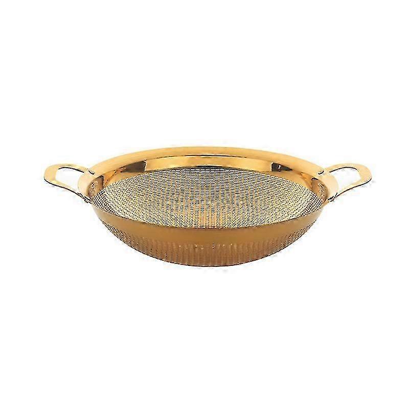 Rice Strainer Basket Stainless Steel With Handle Kitchen Drainer