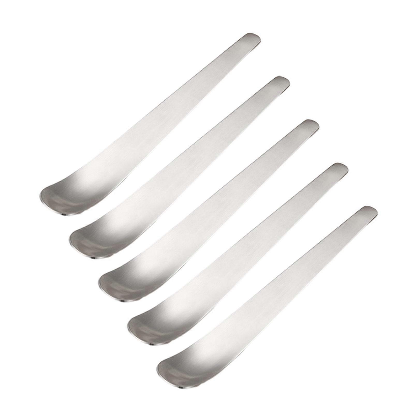 5 ks nerezová dezertní lžíce a vidlička na zmrzlinu degustační předkrmové vidličky míchací tyčinka opakovaně použitelné příbory XC