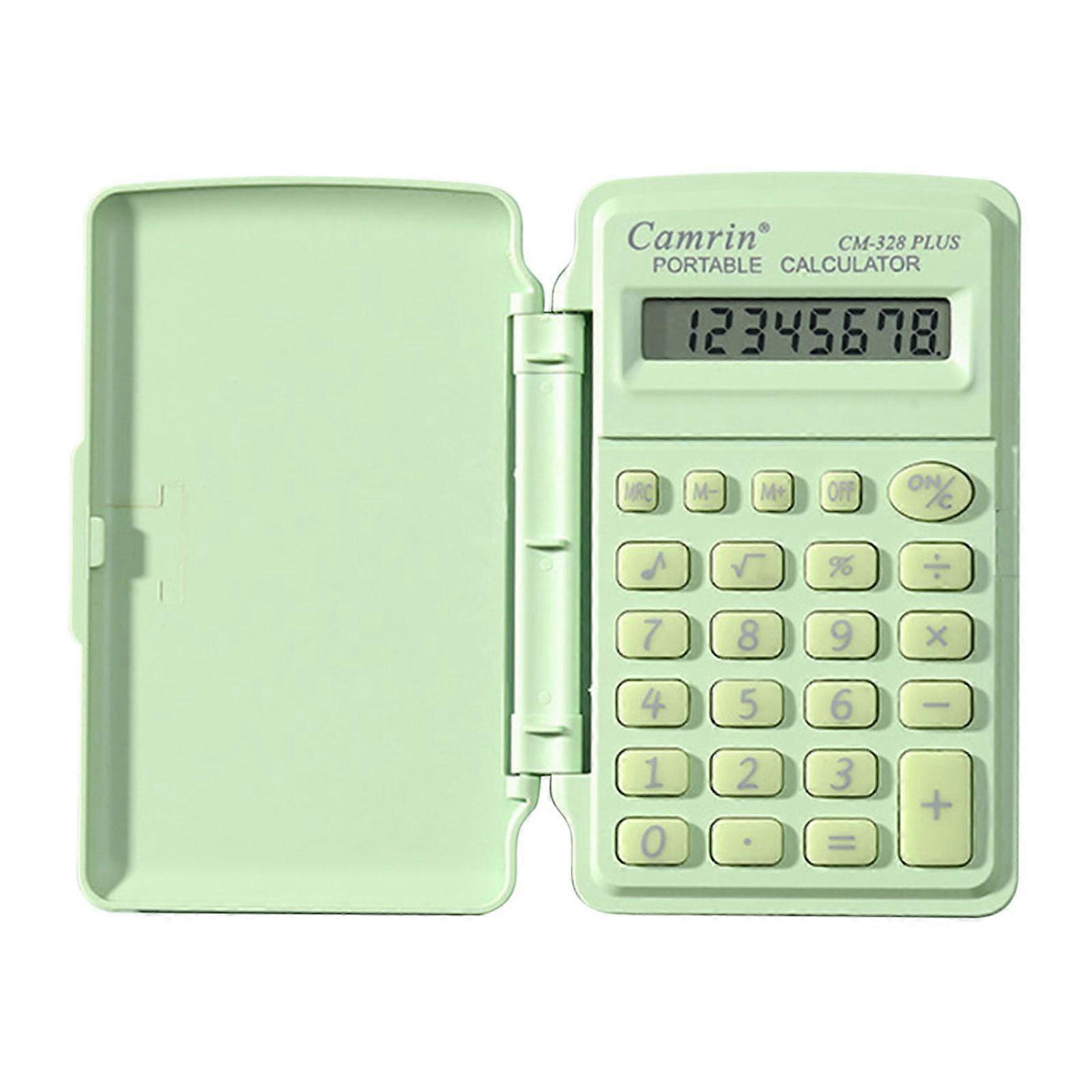 YiFudd Mini Scientific Calculator High Beauty Student Candy Color Computer Small Portable Flip Counter