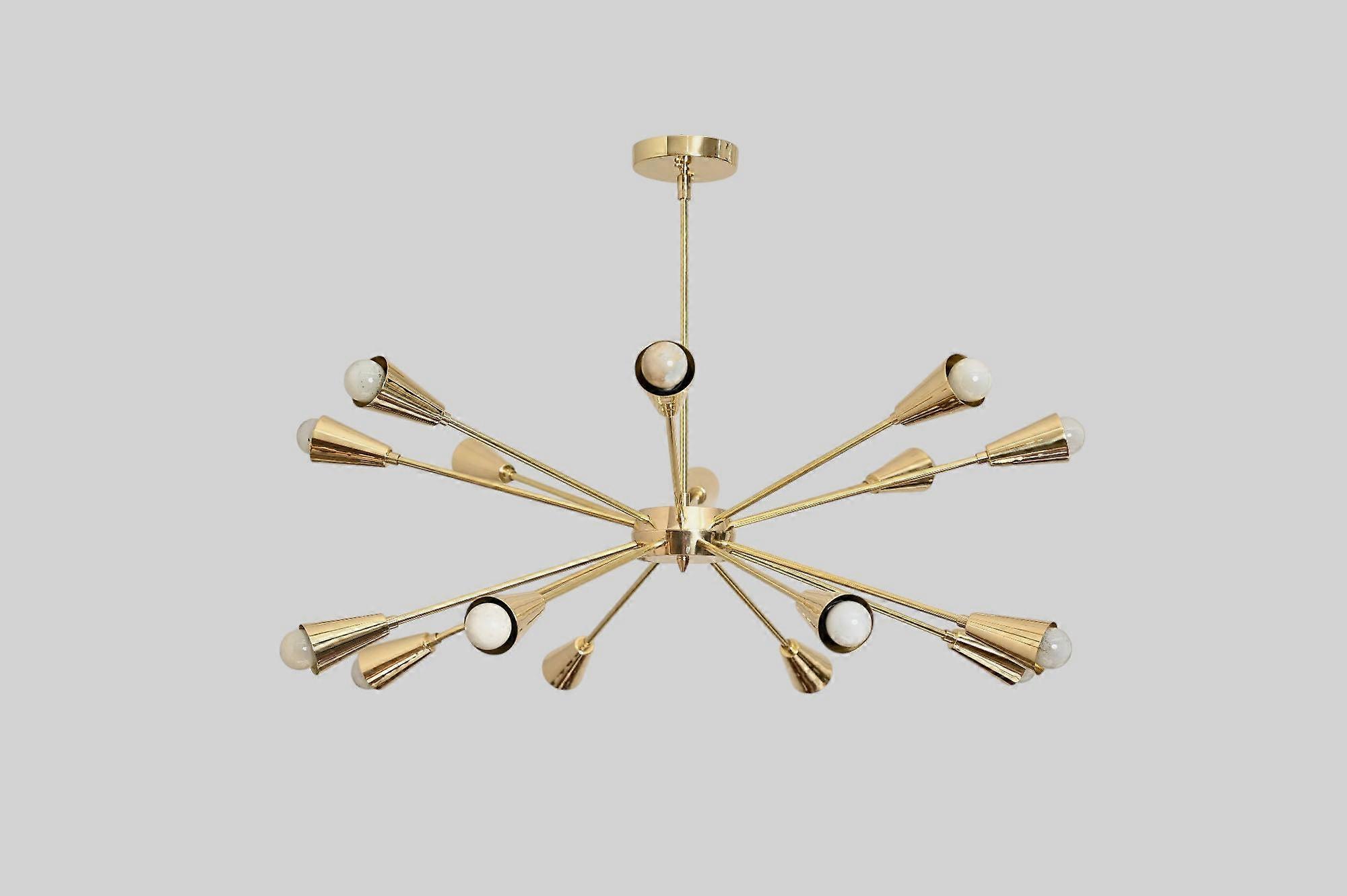 16-Light Mid-century Sputnik Chandelier – Retro Charm And Sleek Style