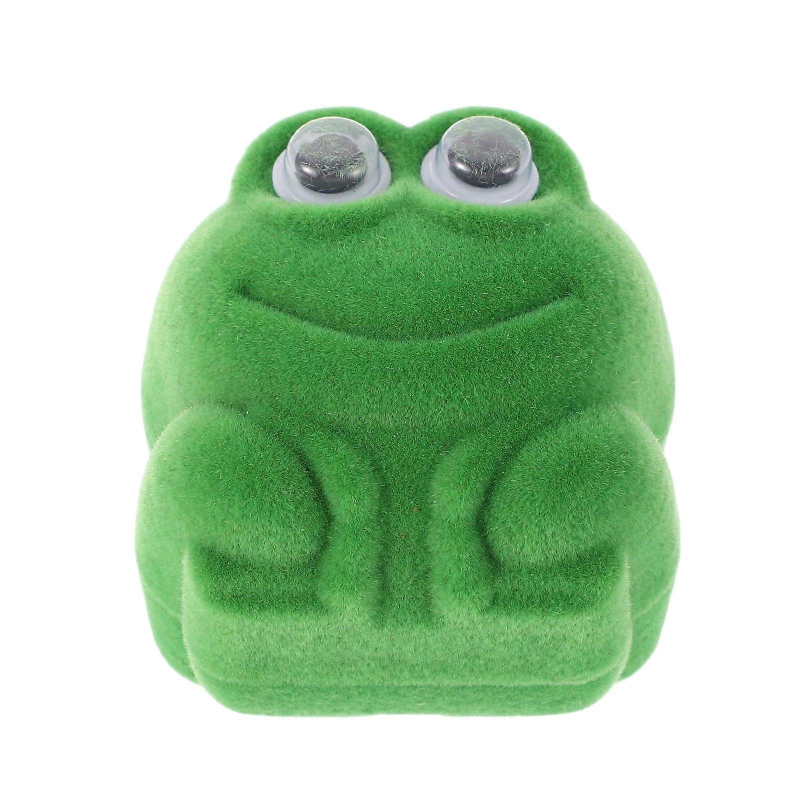 Green Frog Jewelry Box for Kid with Durable Craftsmanship 2Pcs Case