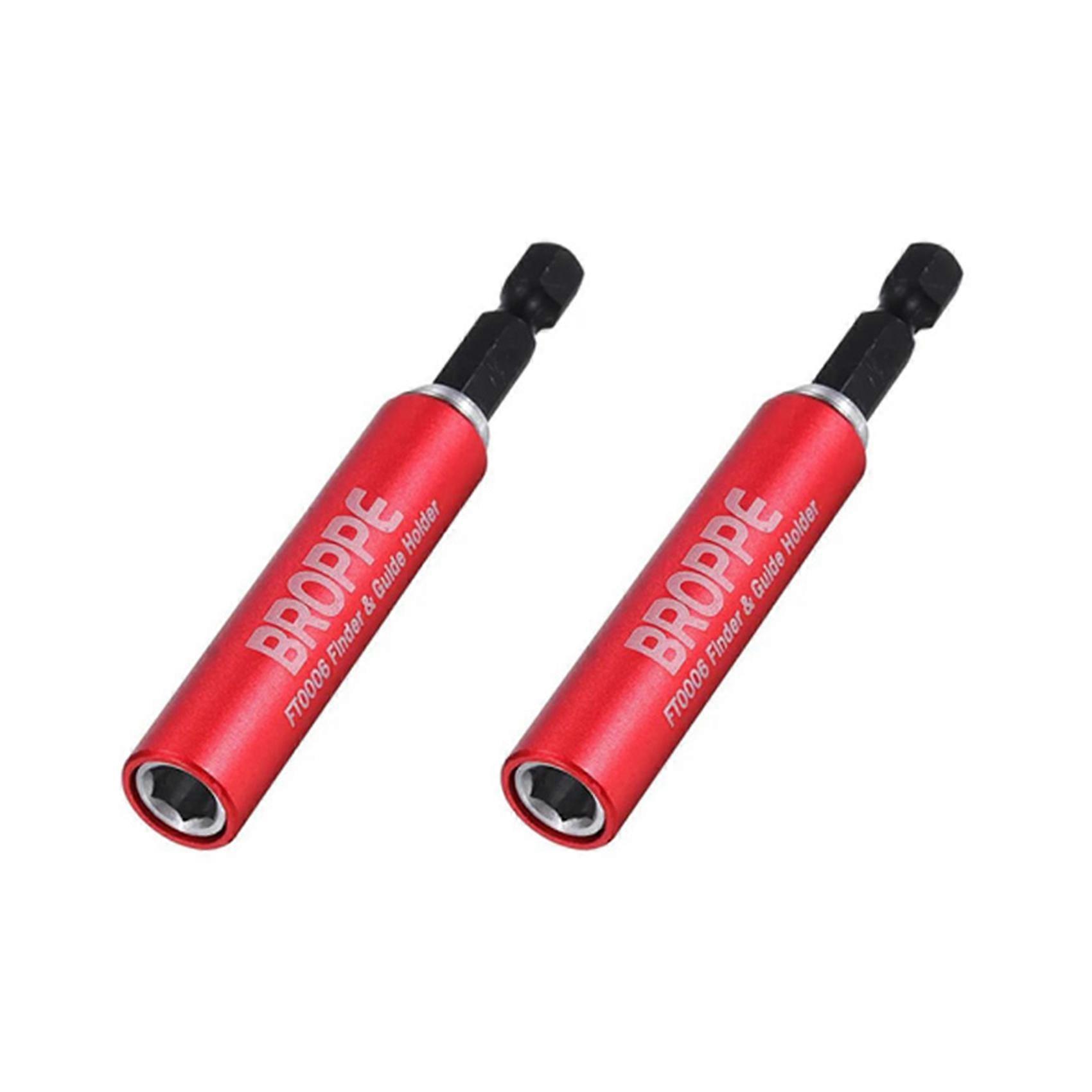 2X BROPPE CR-V 80mm Adjustable Screwdriver Bit Extension Rod 1/4 Inch Hex Shank Quick Connect