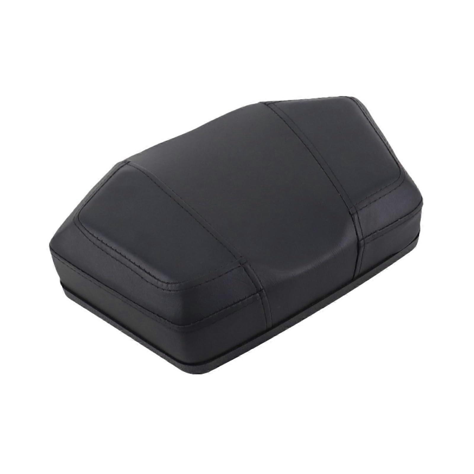 Universal Motorcycle Passenger Backrest Pad with Detachable Rear Seat for Enhanced Riding Stability
