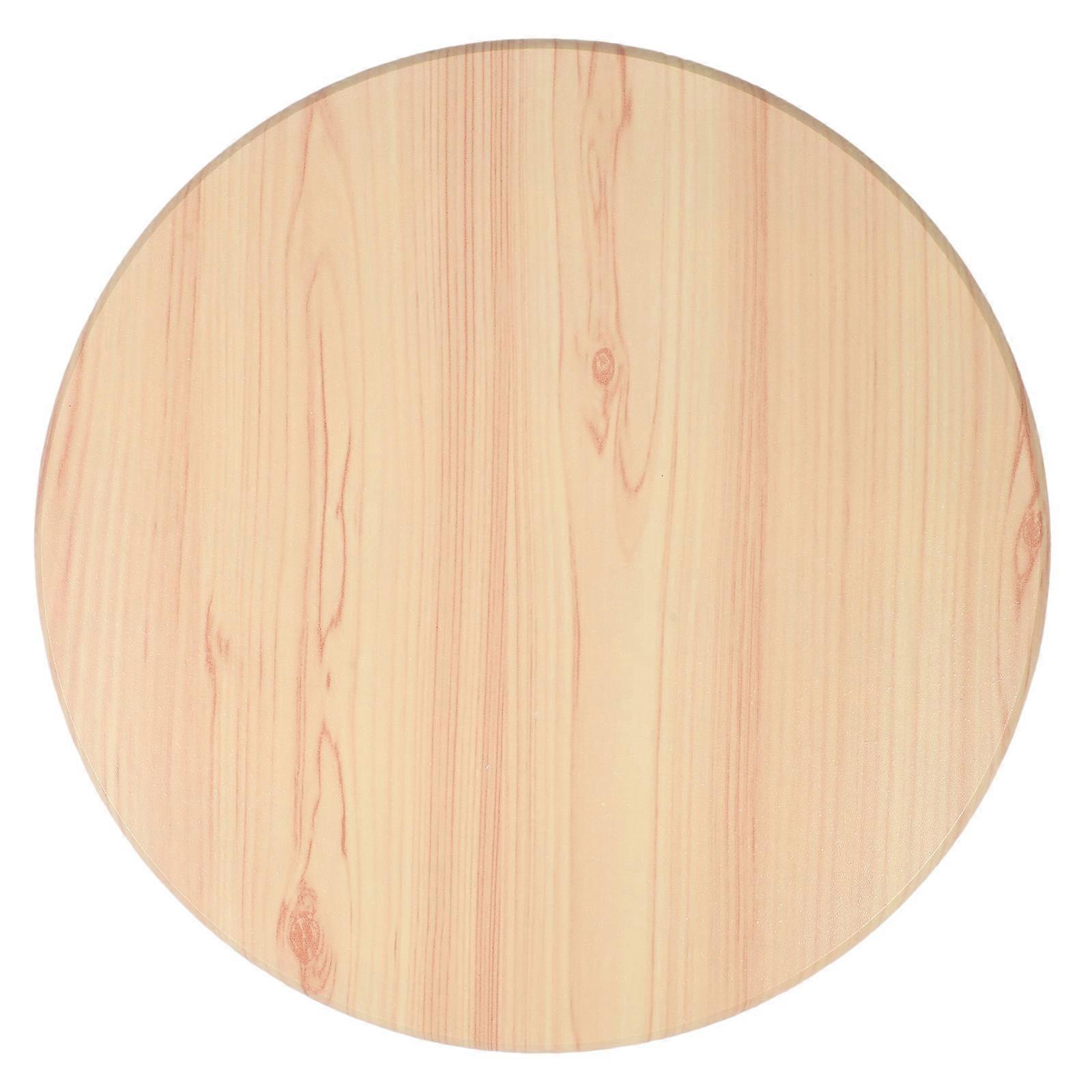 Sturdy Wooden Round Stool Seat Replacement Cover for Kitchen Use