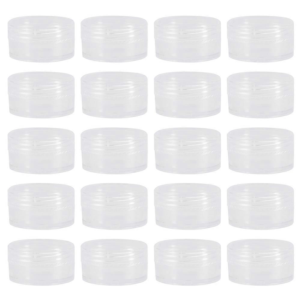 Transparent Round Pot Jars for Storage 160Pcs Plastic Cosmetics Jars Set
