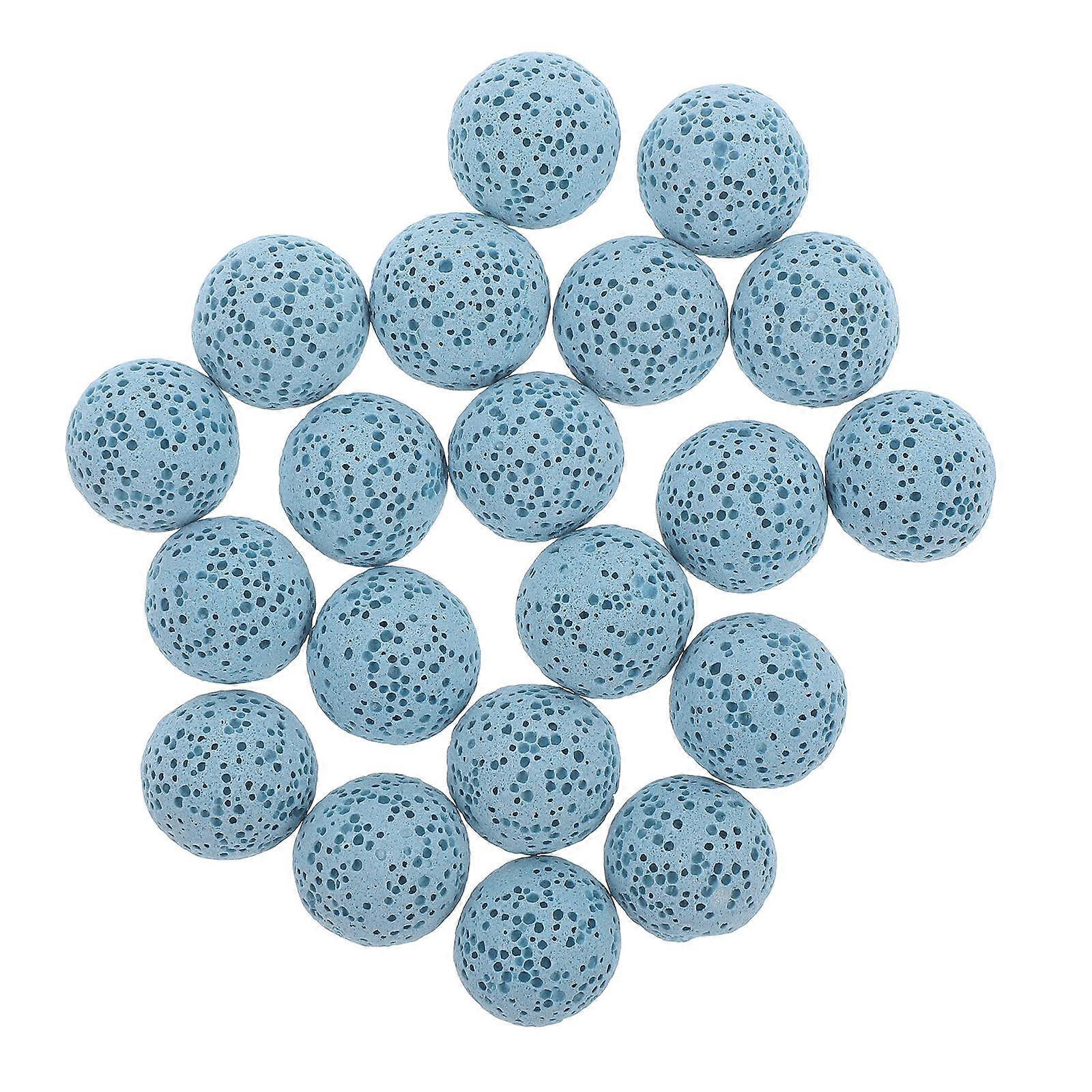 Natural Volcanic Beads Essential Oil Diffuser for Aromatherapy 20Pcs Blue