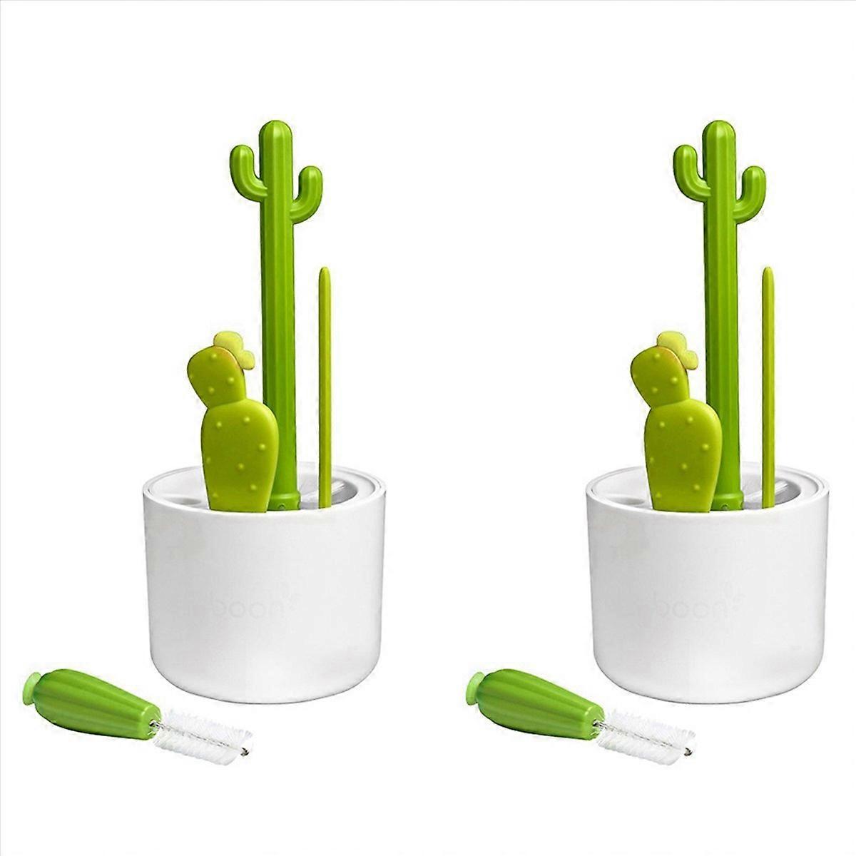 Cactus Bottle Brush, Straw Brush, Multifunctional Cleaning Brush Set