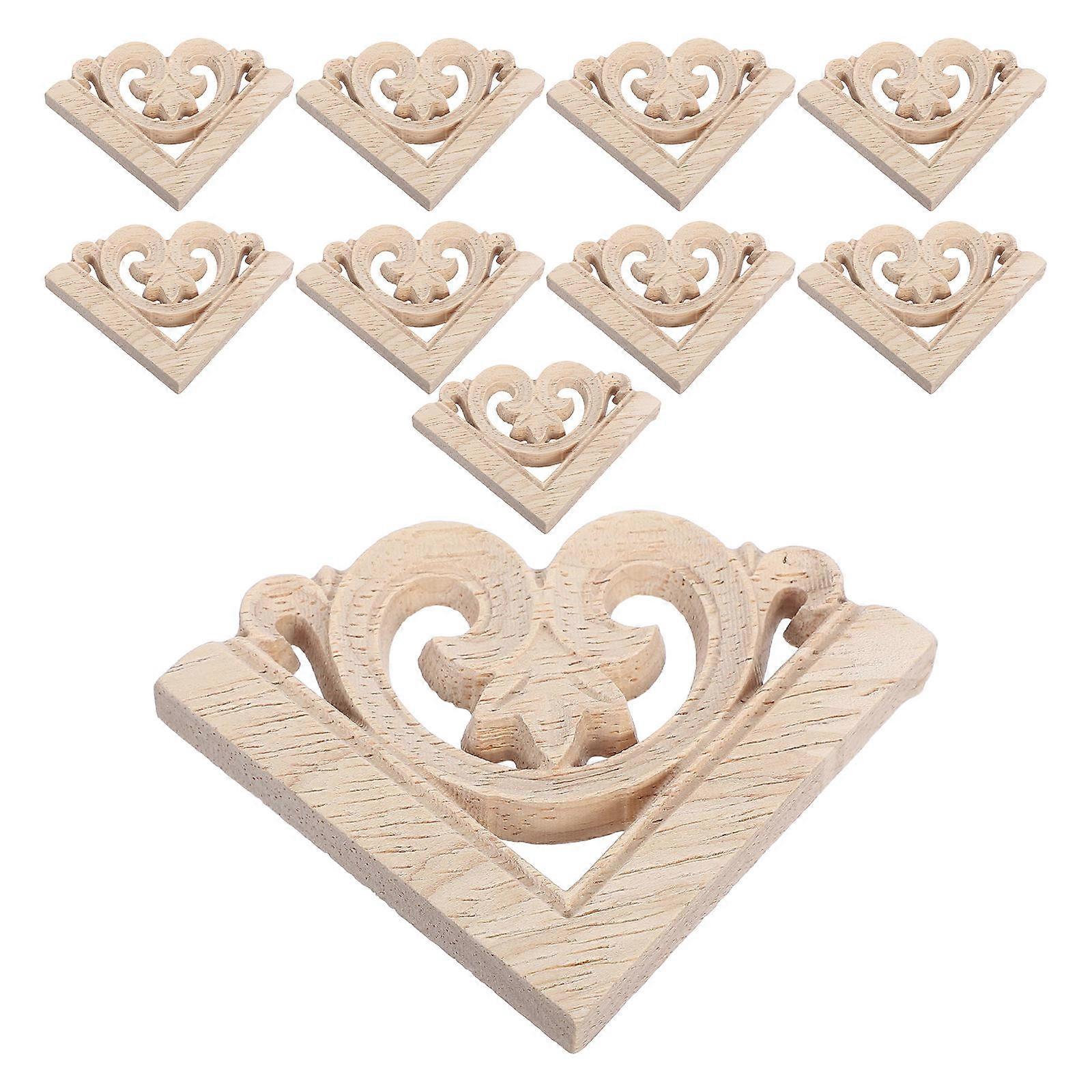 Trepynt til møbeldekorasjon, sett med 10 deler