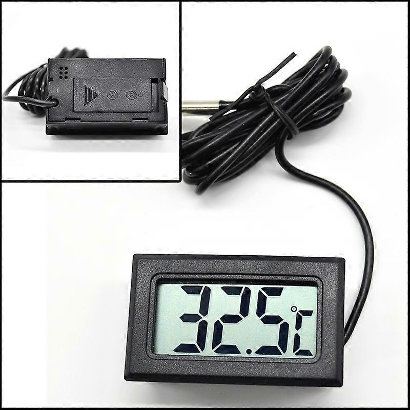 LCD Digital Thermometer Temperature Meter Tester Gauge W/ Waterproof Probe Smart Electric Weather Station Temperature Sensor