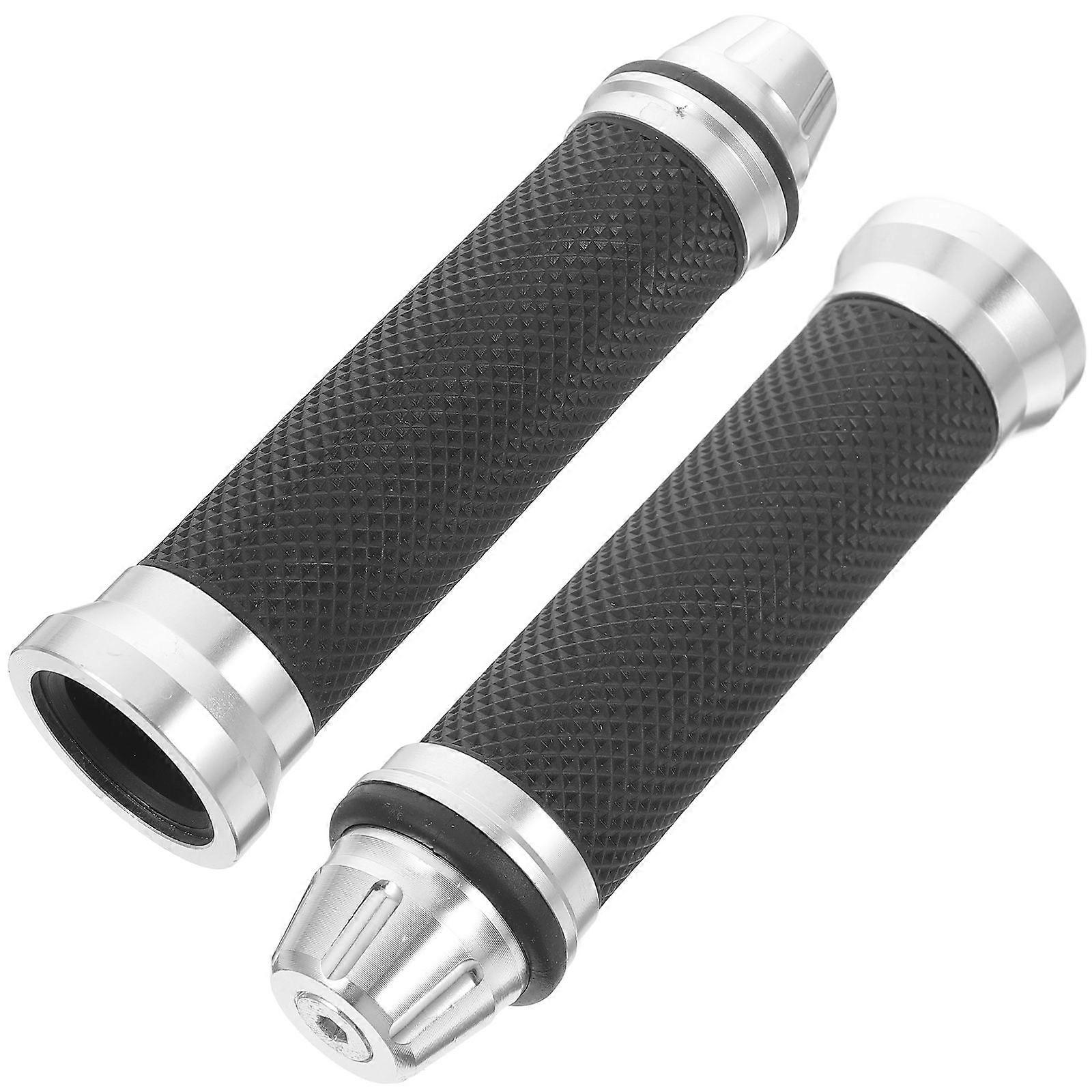 Silver Motorcycle Handlebar for Replacement 1Pair Sturdy Material