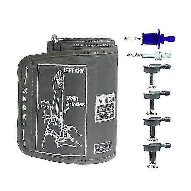 XL Blood Pressure Cuff for Omron - 9"-20.5" (22-52cm) Replacement Arm Monitor for Big Arms, Happy H_Lucky_Ba