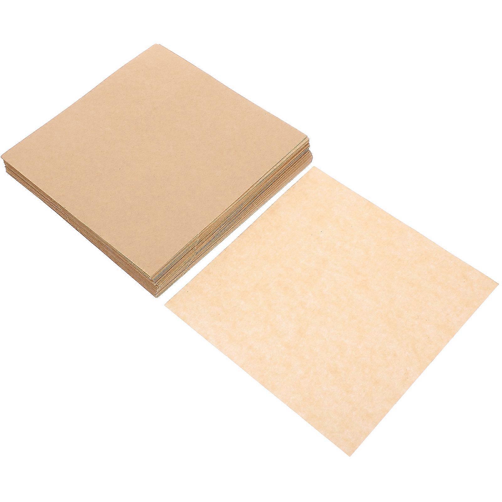 Khaki Absorbent Paper Baking Paper Sheets for Baking 499Pcs Non Stick Sheets