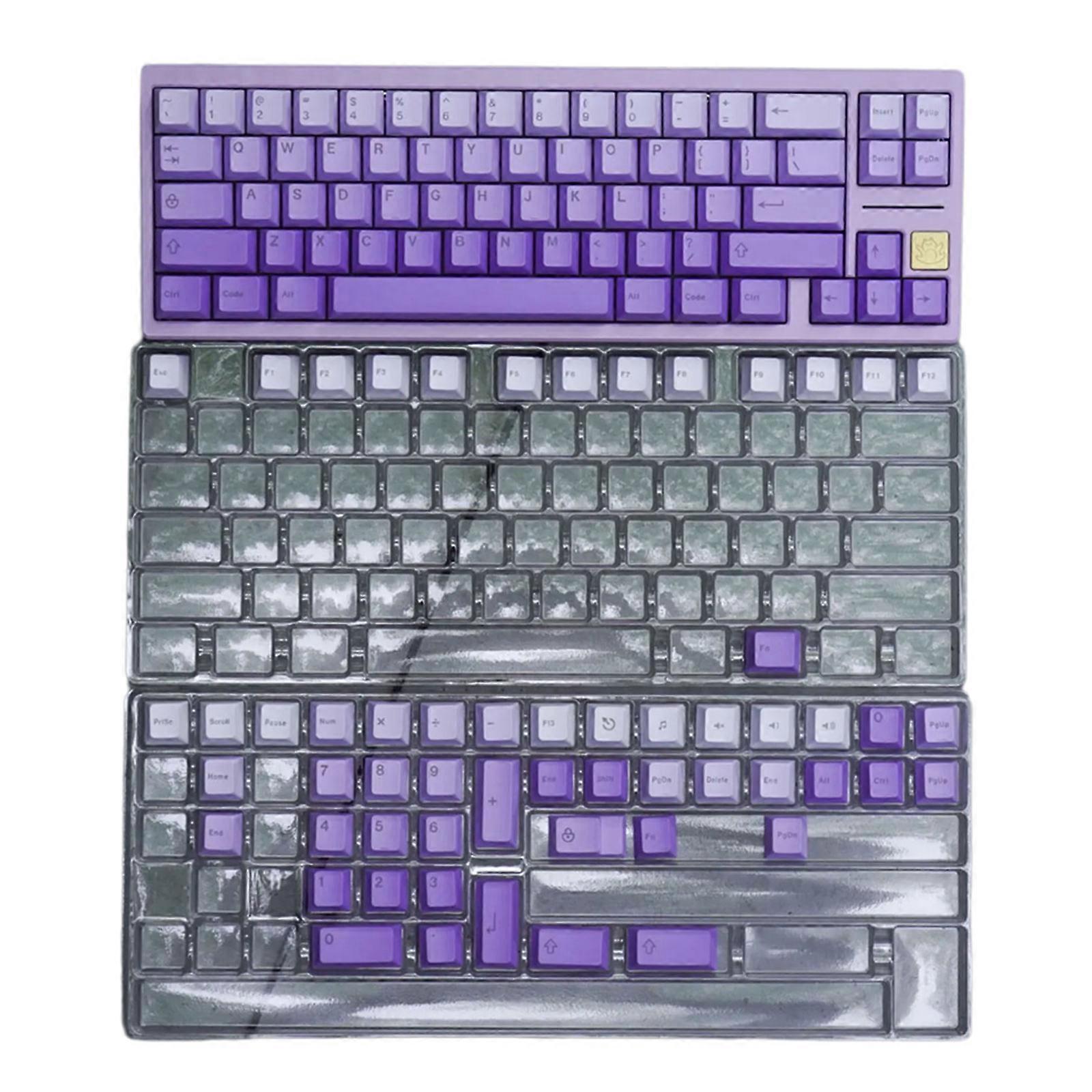 Heat Sublimation Color Keycaps 125PCS for Mechanical Keyboard Customization Keycap Replacement Multicolor