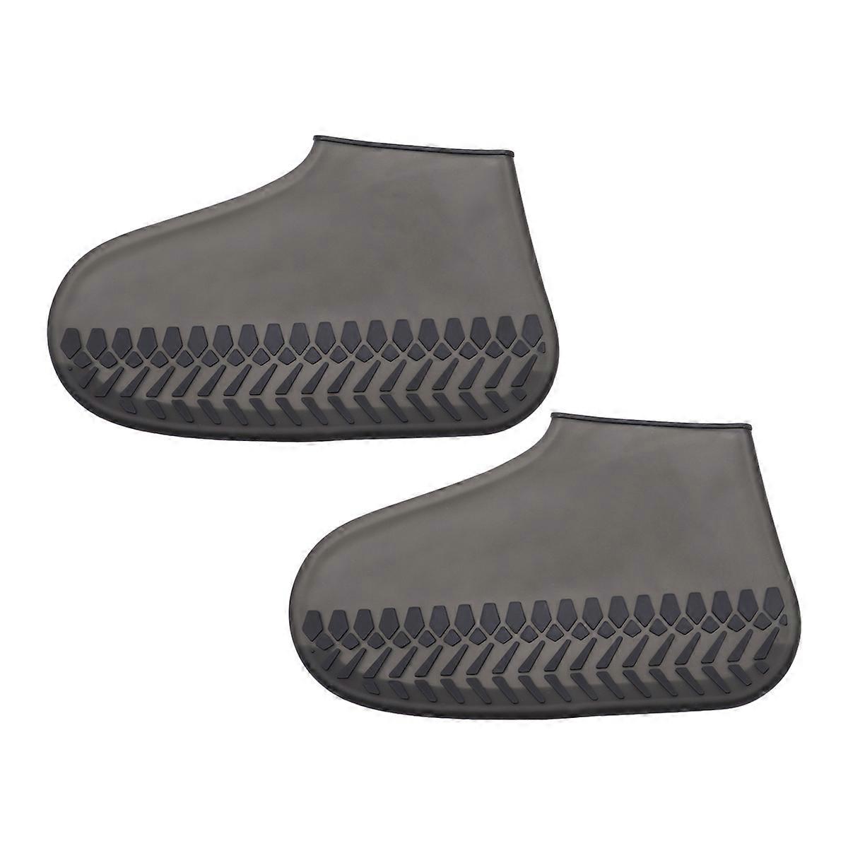 Black Shoes Cover Waterproof Dustproof Shoe Protector for 1Pair