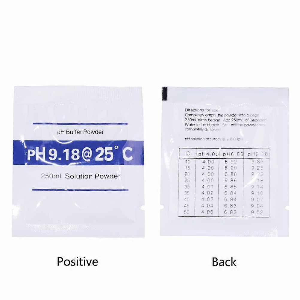 PH Powder 3Pcs for PH Calibration Use with Buffer Powder Solution