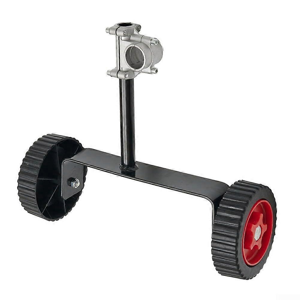 Adjustable Lawn Mower Support Wheel with RustProof Metal Frame and LoadBearing Design