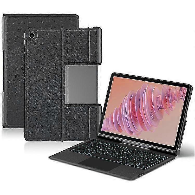Compatible For Lenovo Tab Plus Leather Case + Bluetooth Keyboard with Backlight Trackpad 2025