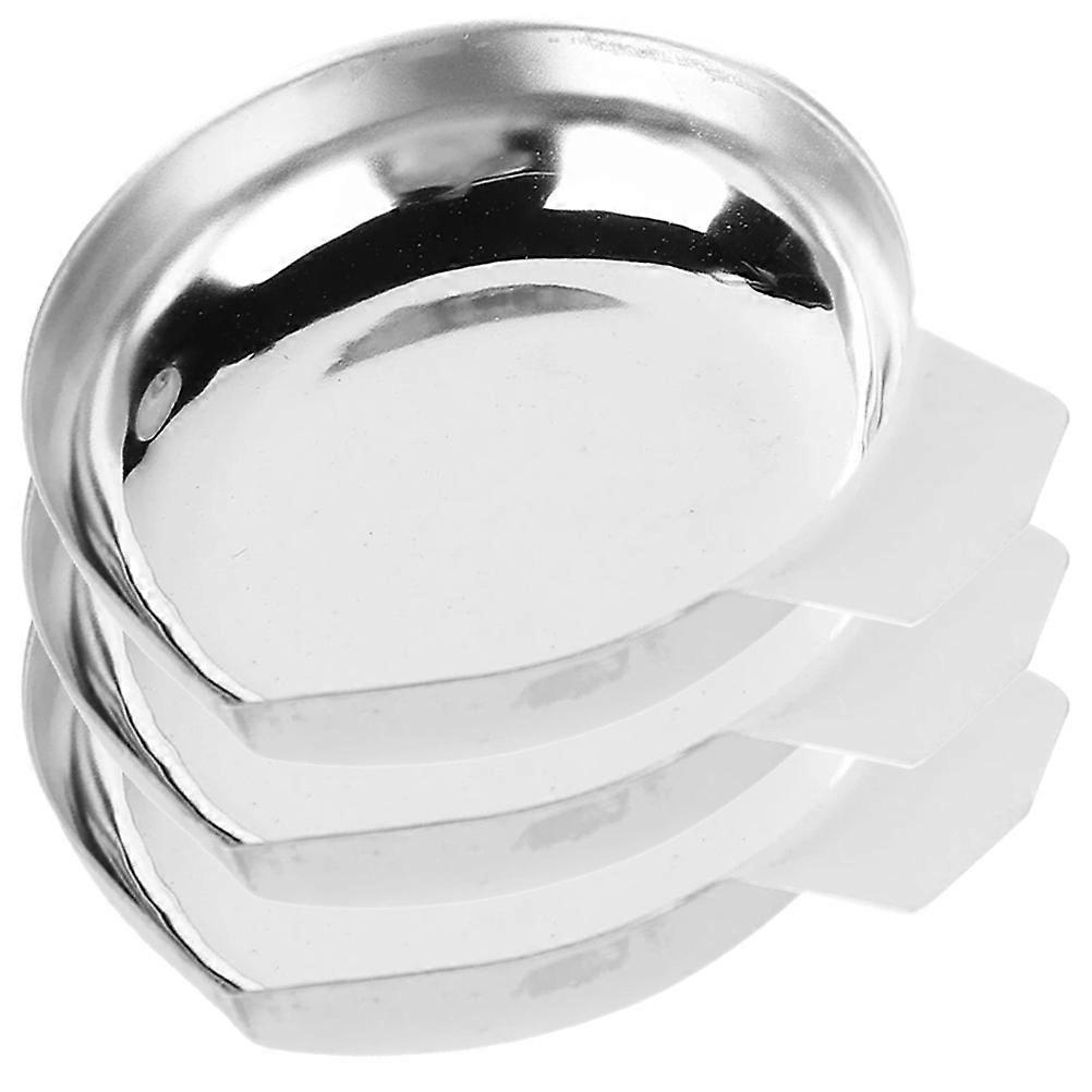 Scale Scoop For Weighing Electronic Scale Pans Round Edge Home Users 3Pcs