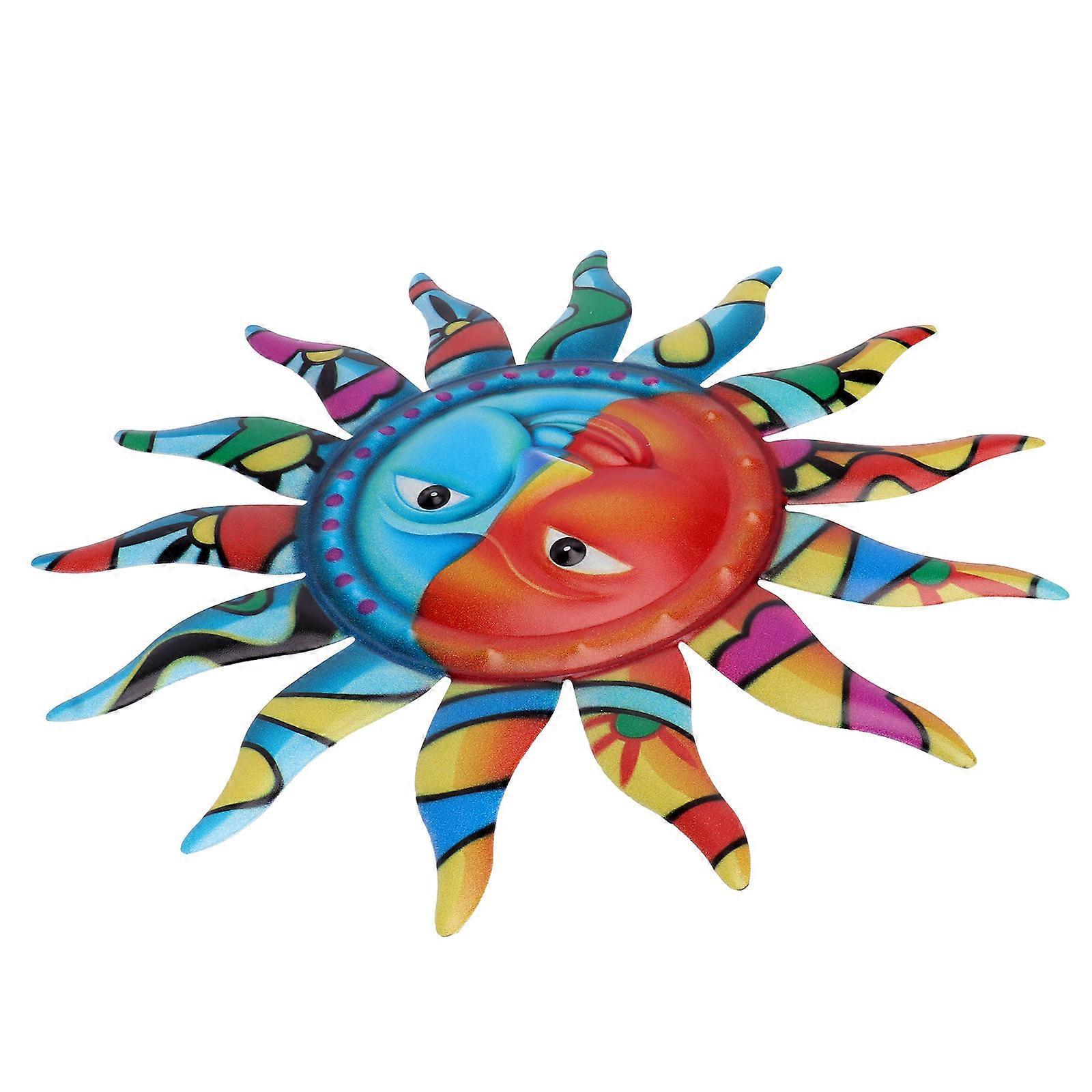 Sun Adornment Iron Wall Hanging Pendant for Decor 1Pcs