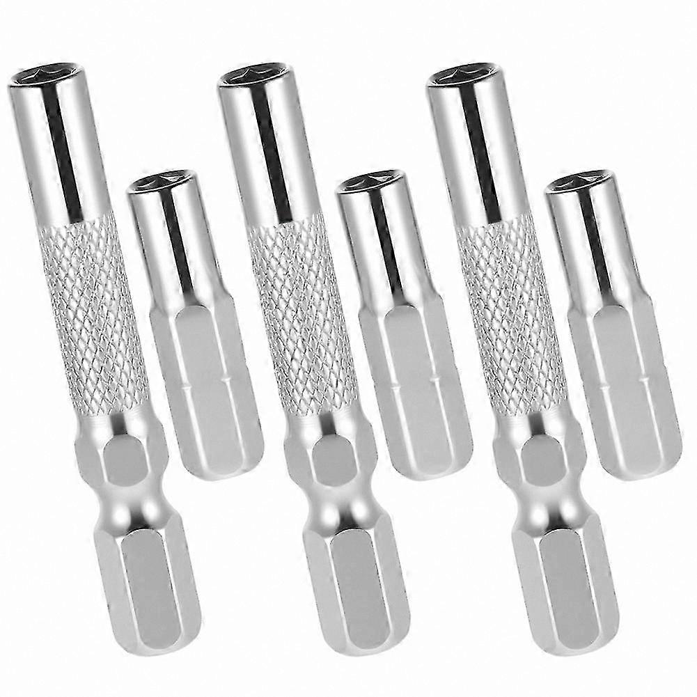 1/4" to 4mm Hex Bit Adapter Set, 6 PCS Magnetic Screwdriver Bit Adapters