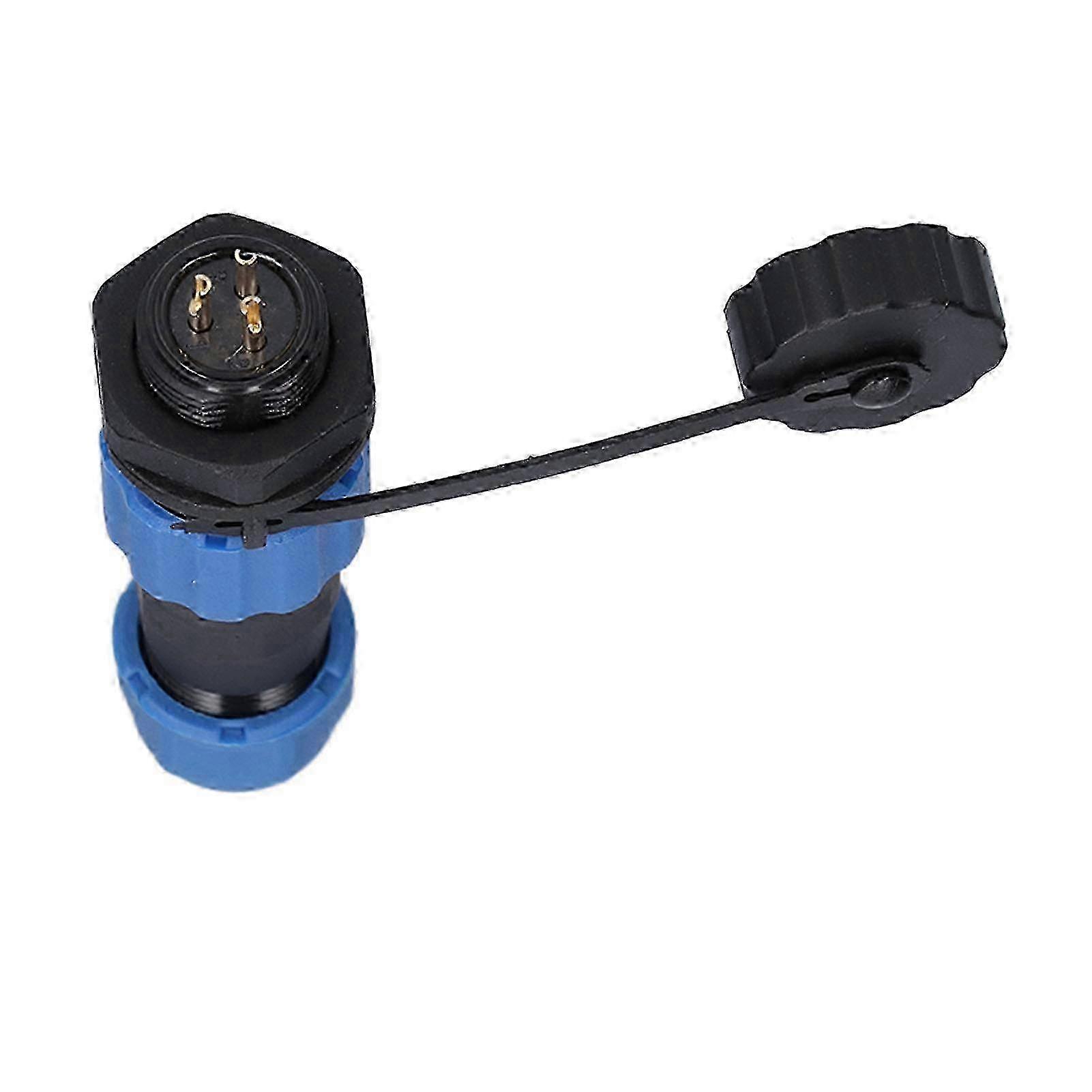 Aviation Plug Socket Safe Reliable Oxidation Resistance Durable Compact Connector for Program Controlled Machines(3 Pin（ 5A） )