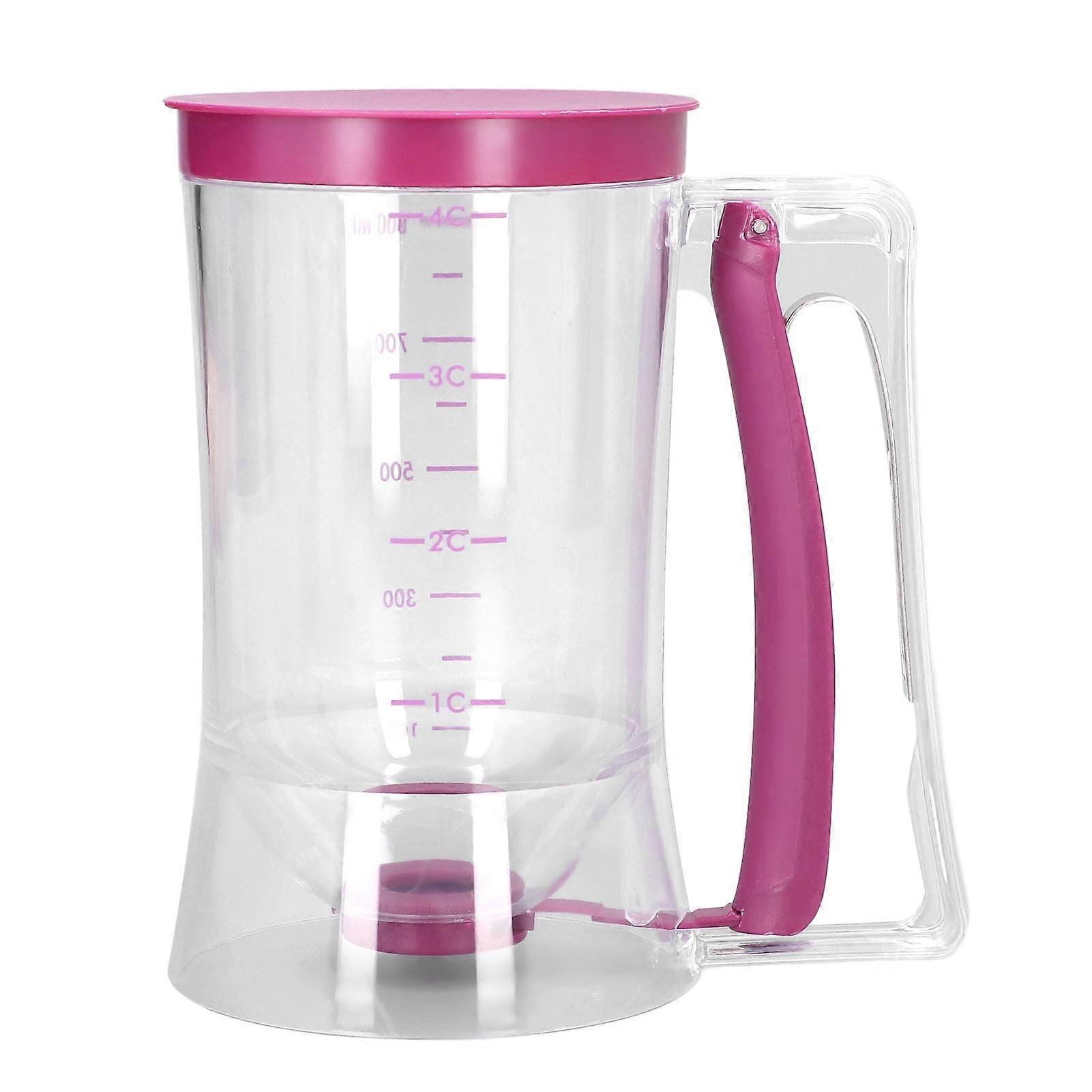 BPA  Pancake Batter Dispenser with Wide Opening, Trigger Handle and Measuring Scale for Easy Baking