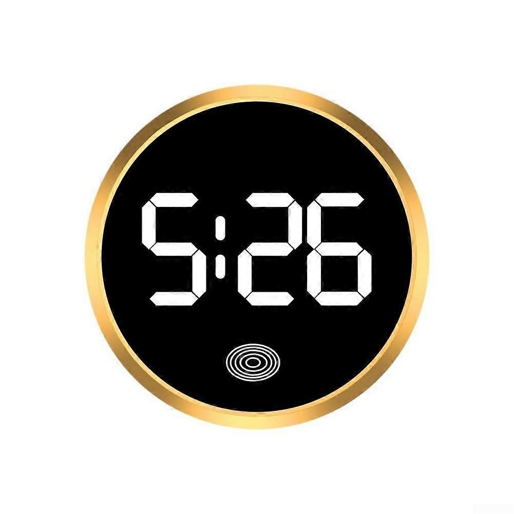 Multicolor Luminous Car Clock with Touch Activation and Easy Sticker Installation for Dashboard