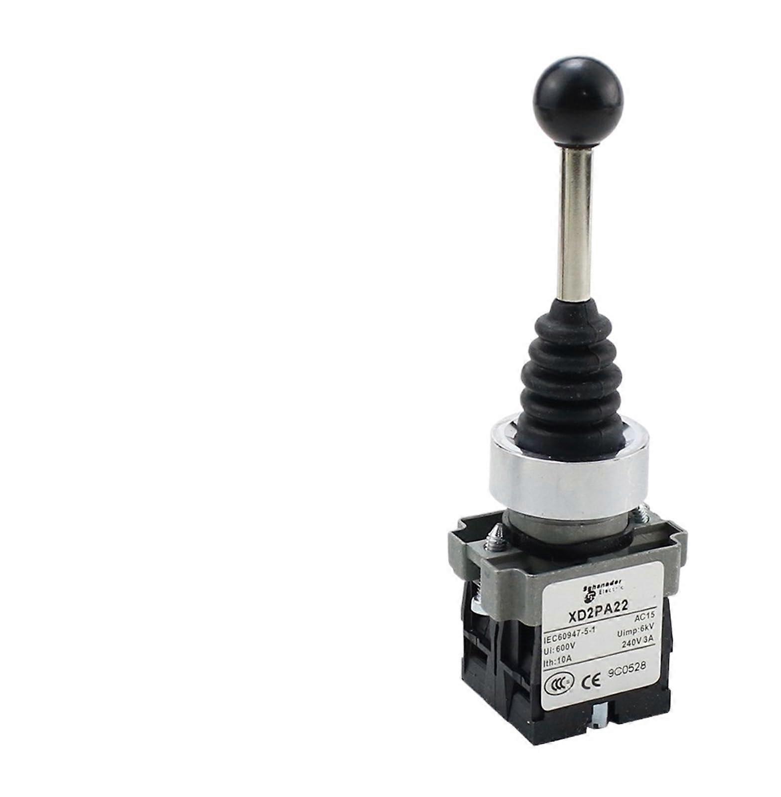 Joystick Switch with 2 and 4 Position Rotary Cross Control and Quick Spring