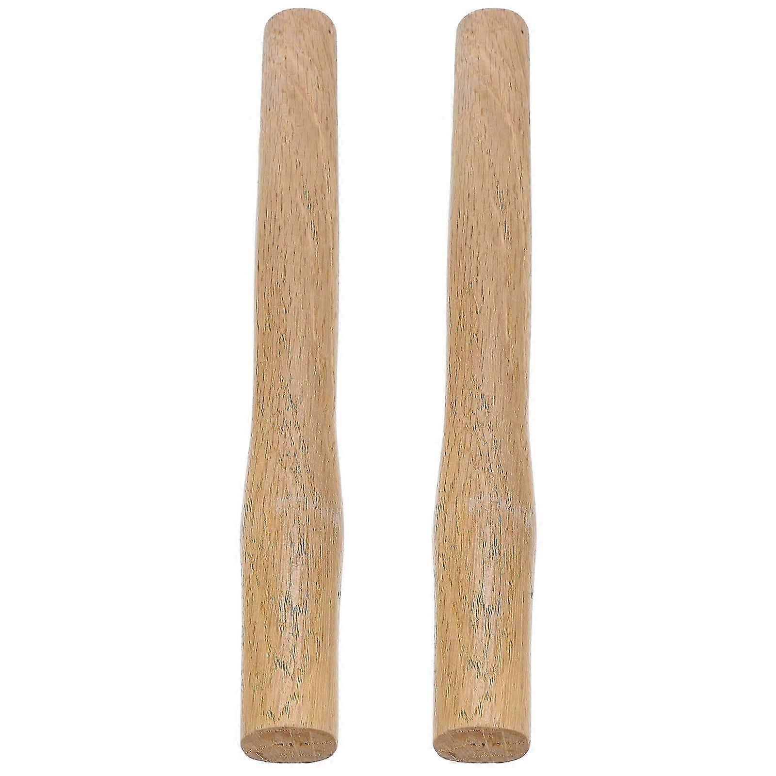 Mechanics Hammer Set Replacement Handle Secure Grip Light Brown Color 2Pcs