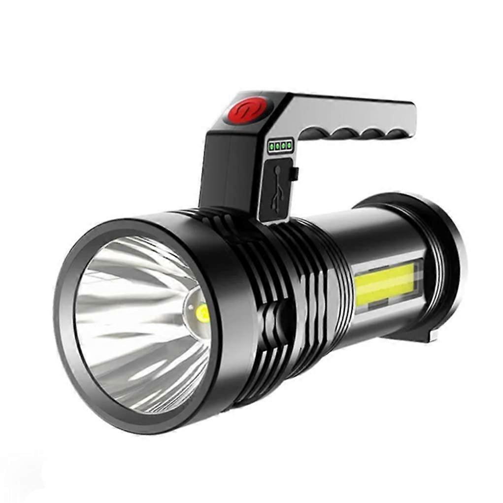 Rechargeable LED Flashlight Waterproof P50 Camping Spotlight with USB Fast Charging Handle
