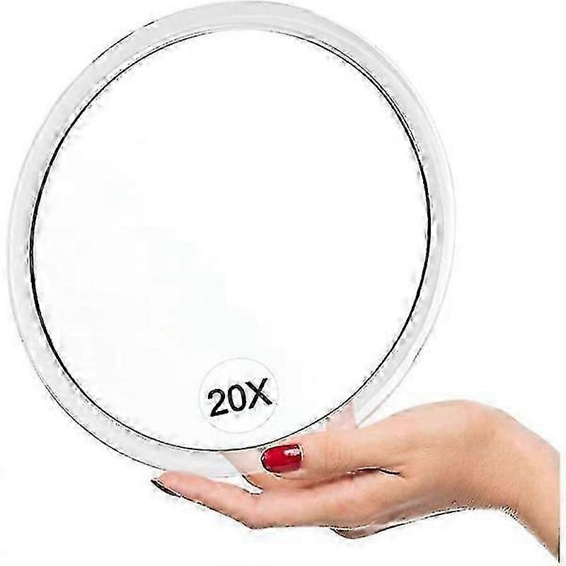 20X Magnifying Suction Cup Mirror 15 cm Round