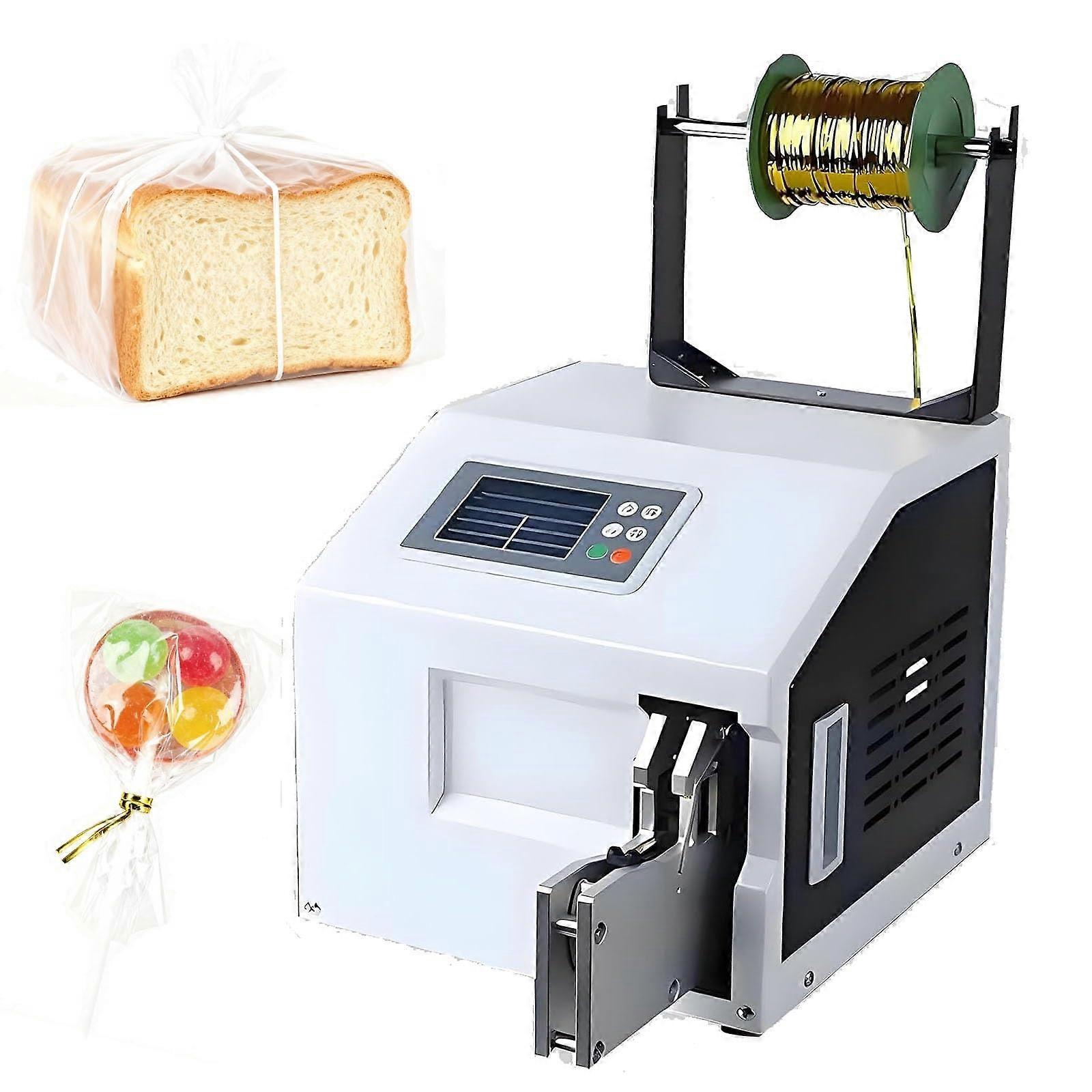 Electric Twist Tie Machine with LCD Screen, Speed Bag Sealing and Wire Bundling, Adjustable Settings