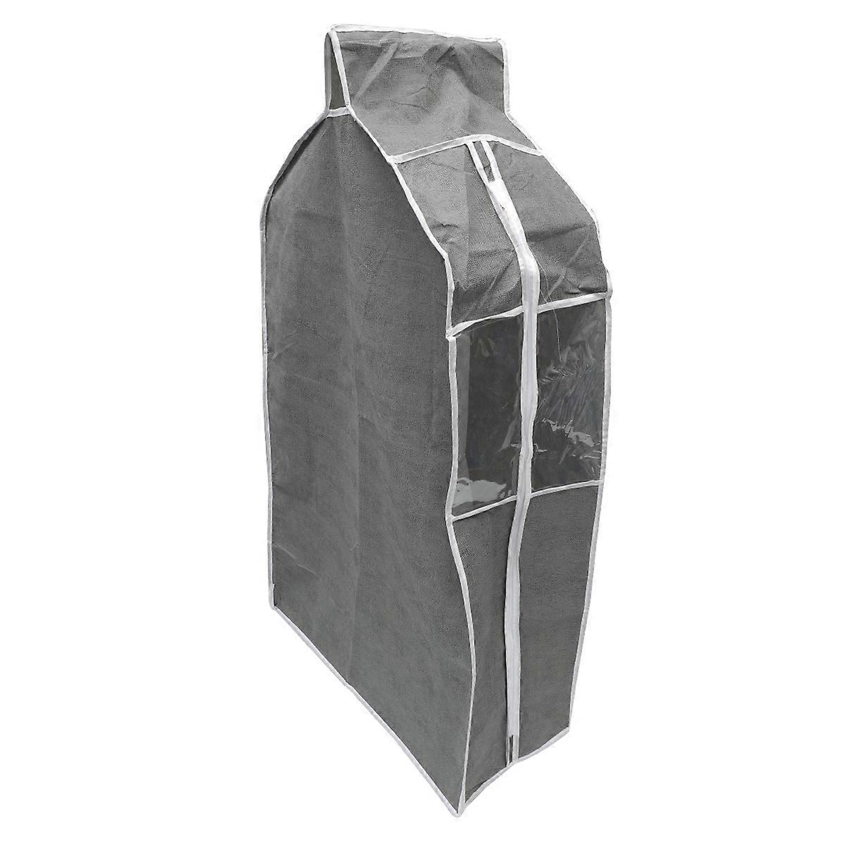 Grey Hanging Clothes Dustproof Bag Cover for Clothes Use