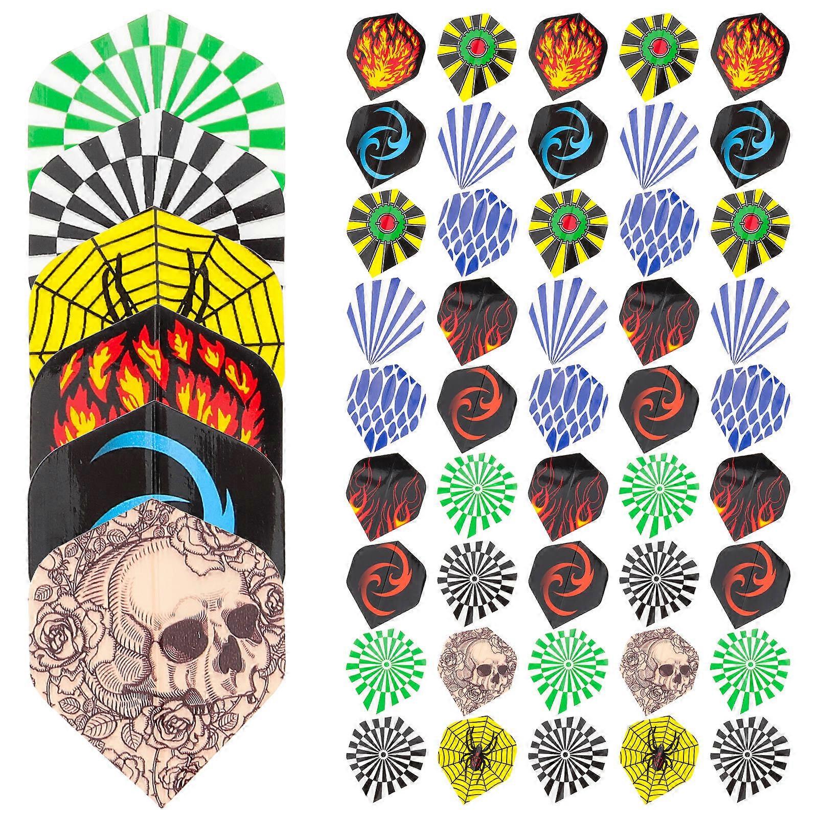 Lightweight Flights Dart Wings for Game Use 154Pcs Replaceable Portable Tails