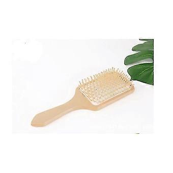 Wooden Hairbrush - Rectangularwhite-XY