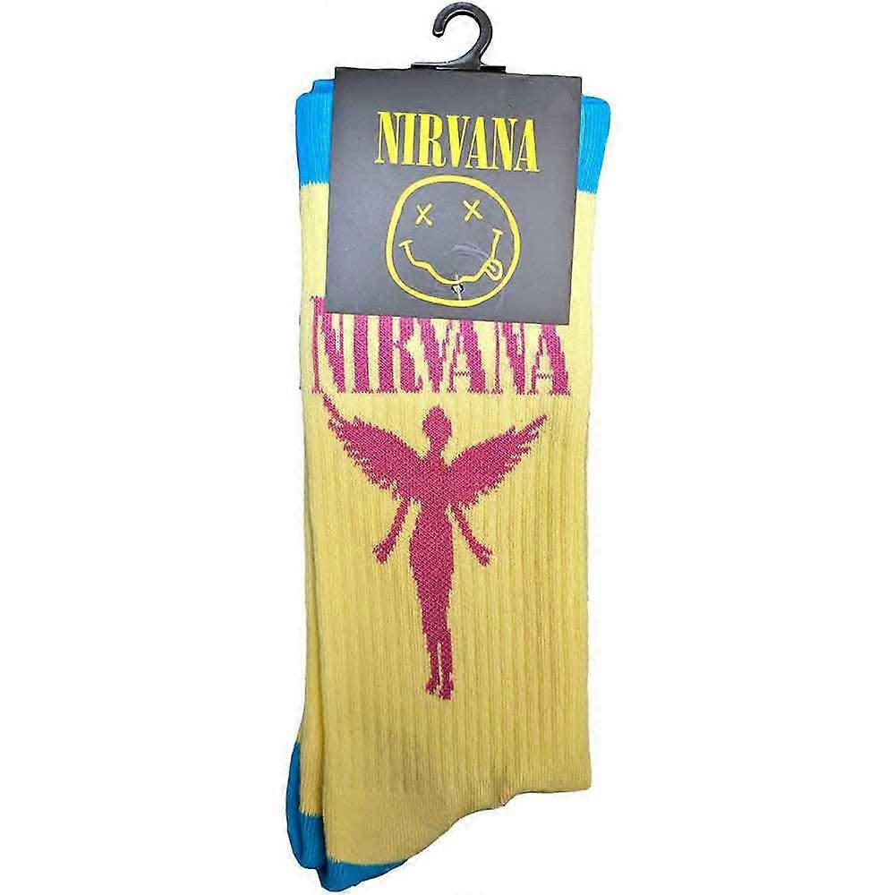 Nirvana Angelic Band Logo Terry Socks